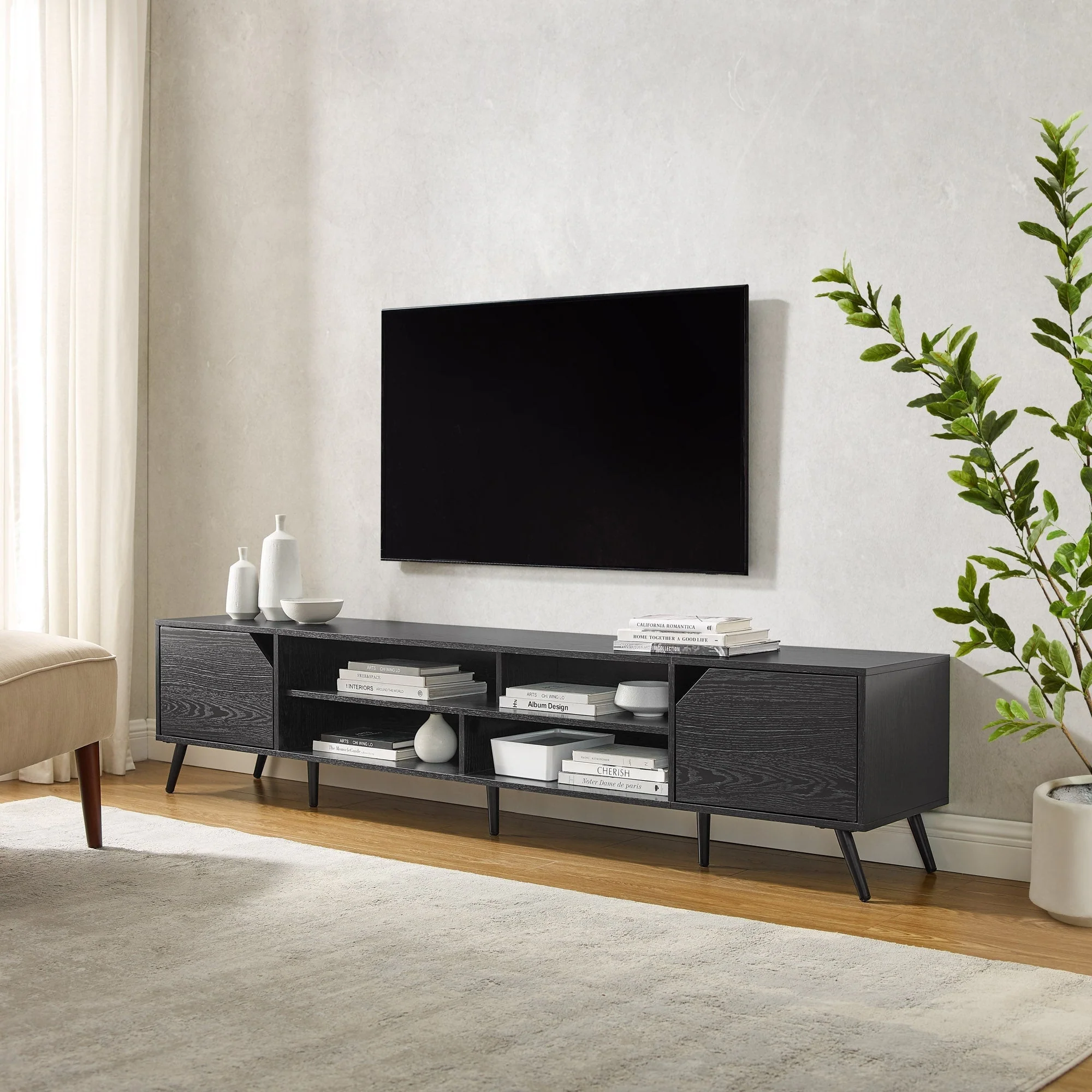 Noah Mid-Century Modern Angular TV Stand Collection - Image 4
