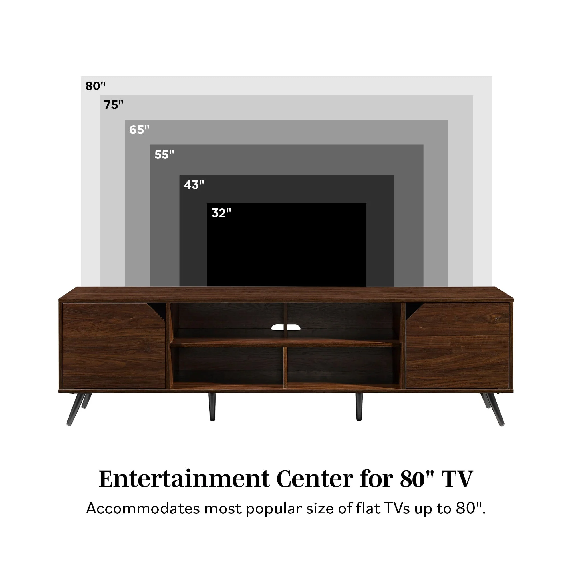 Noah Mid-Century Modern Angular TV Stand Collection - Image 6