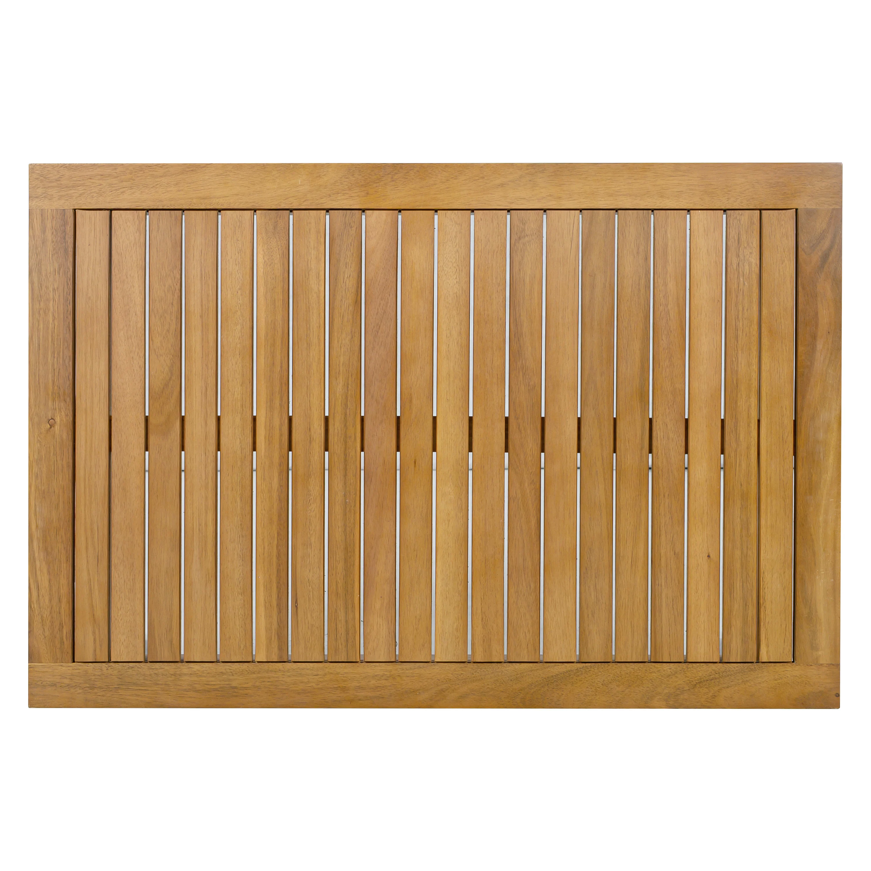 Outdoor 4pc Acacia Wood and Rope Sectional Patio Corner Set - Image 22