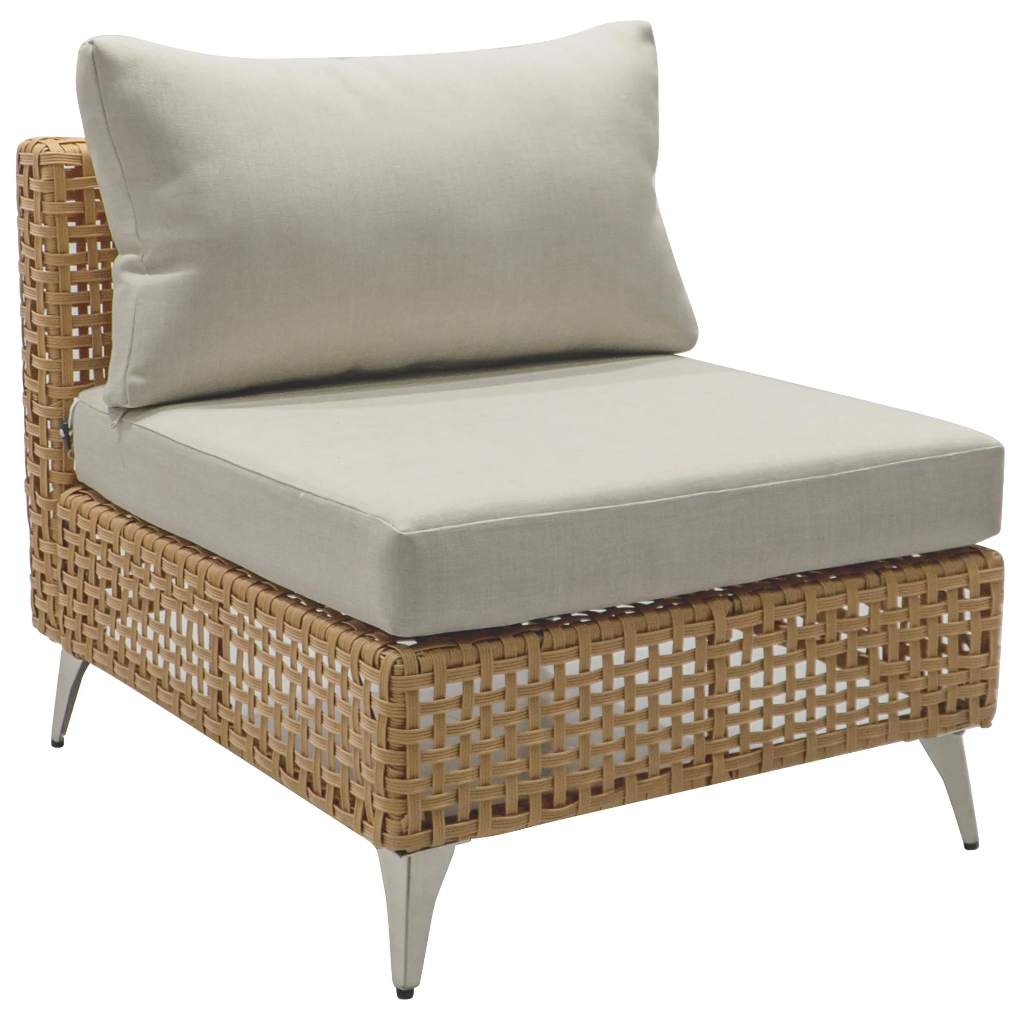 Outdoor 7-Piece Wicker Conversation Sectional Sofa Set with Cushions and Coffee Table - Image 18