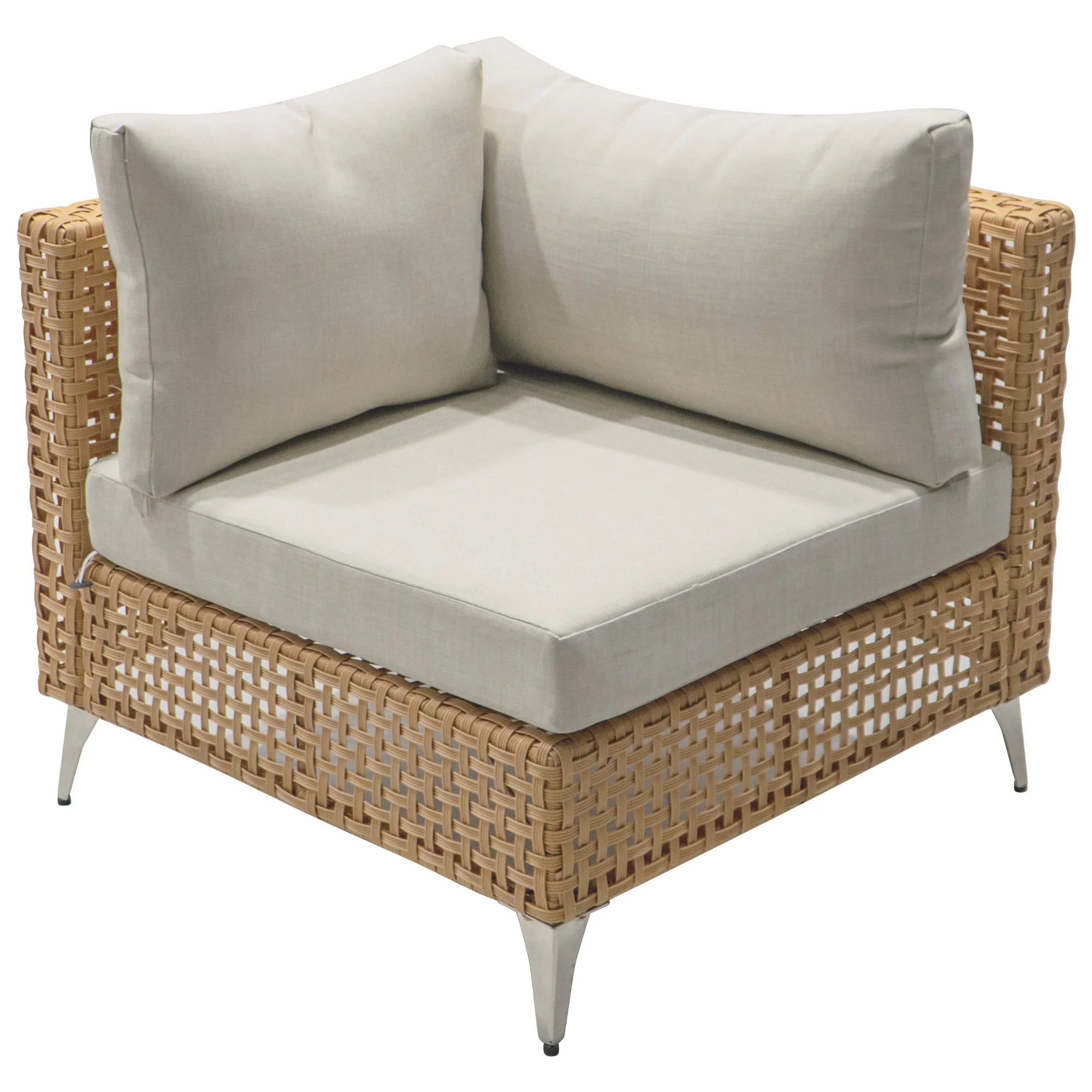 Outdoor 7-Piece Wicker Conversation Sectional Sofa Set with Cushions and Coffee Table - Image 19