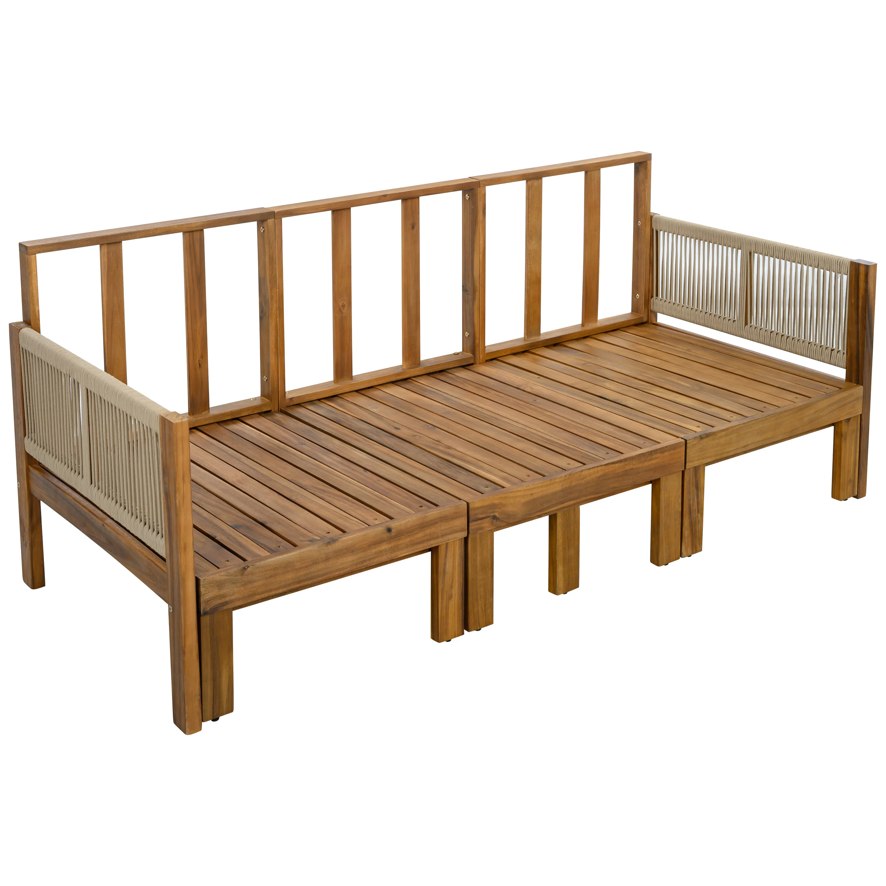 Outdoor Patio 3 Seat Sunbed Daybed Couch - Image 16