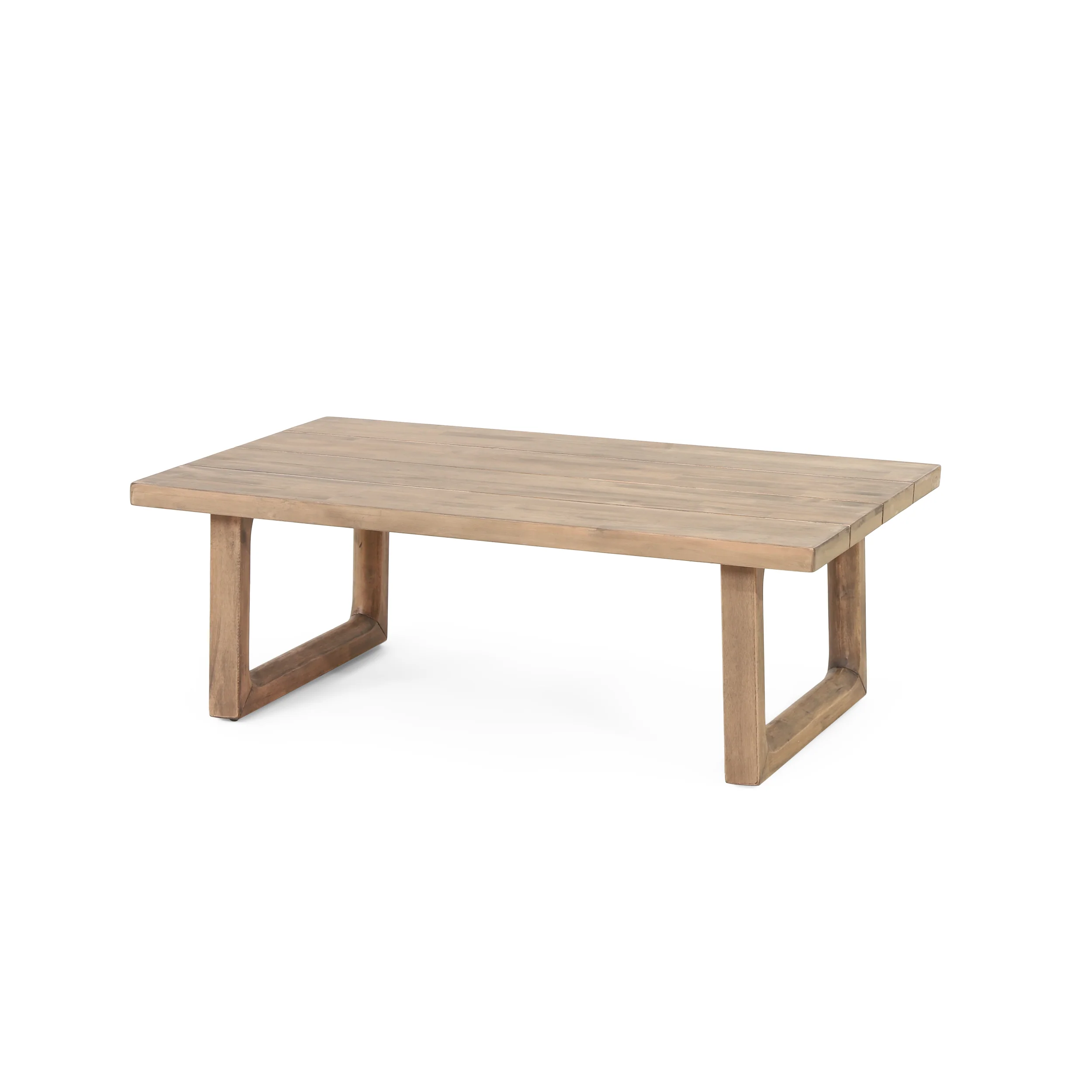 Outdoor Teak Wood Loveseat and Coffee Table Set with Cushions - Image 14
