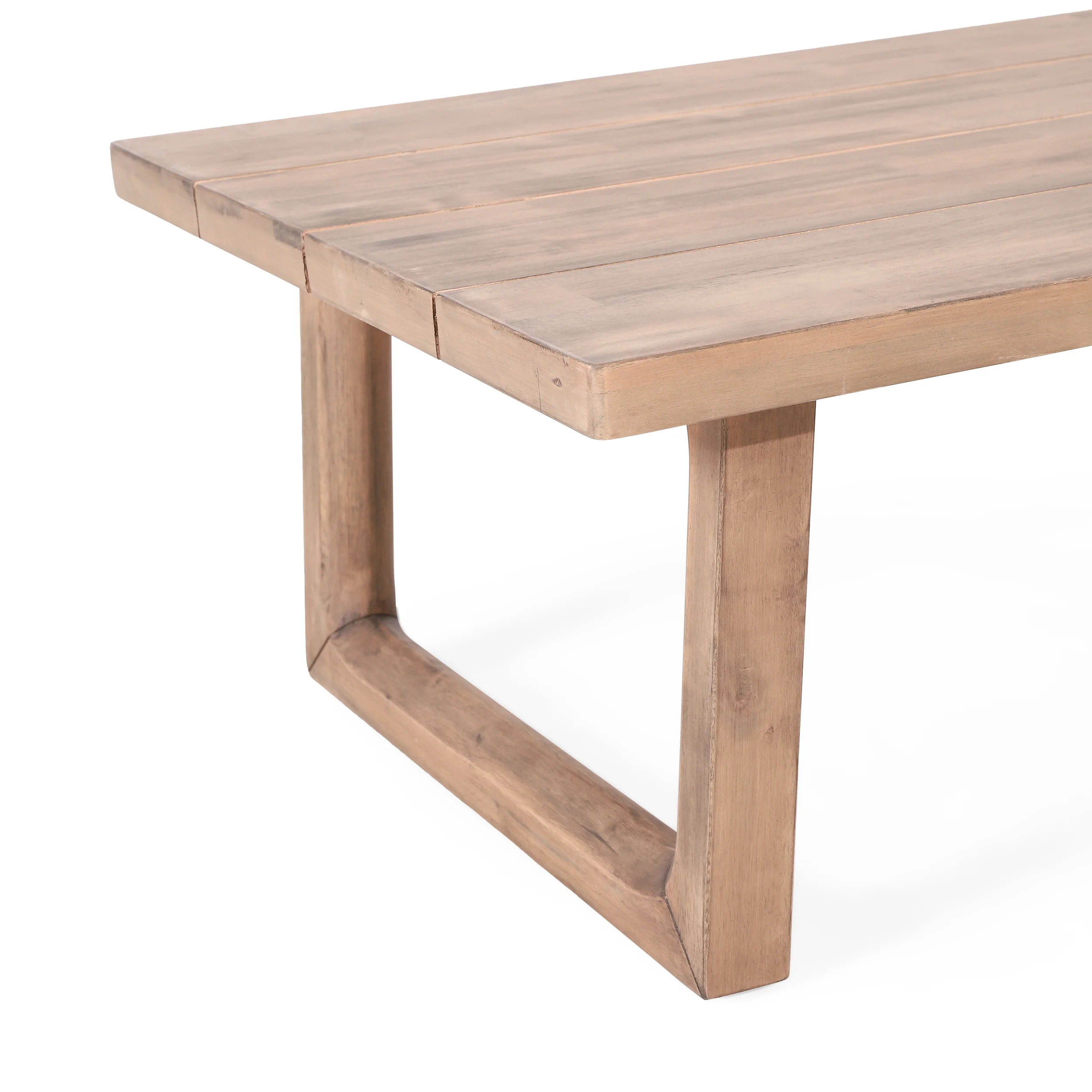 Outdoor Teak Wood Loveseat and Coffee Table Set with Cushions - Image 17