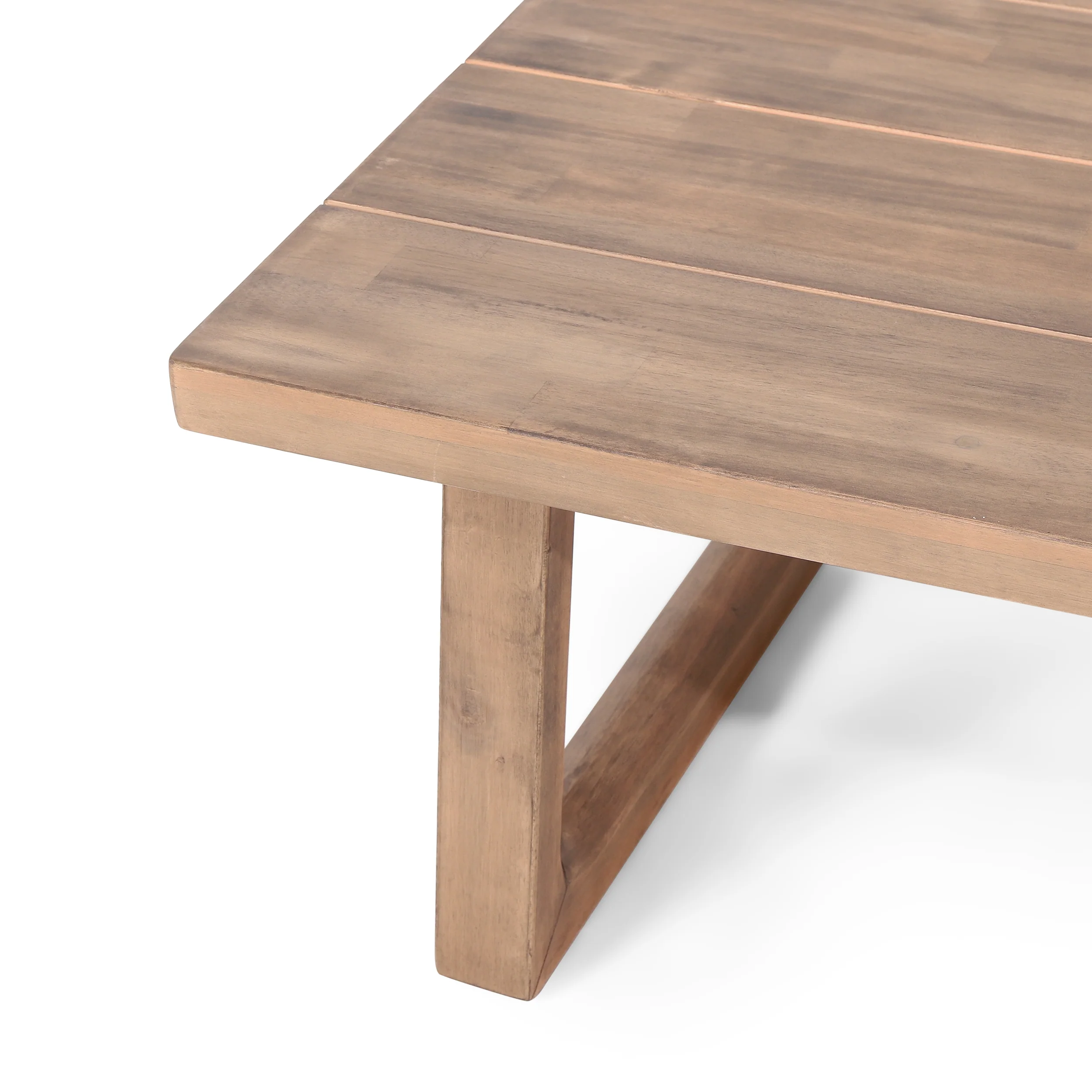 Outdoor Teak Wood Loveseat and Coffee Table Set with Cushions - Image 18