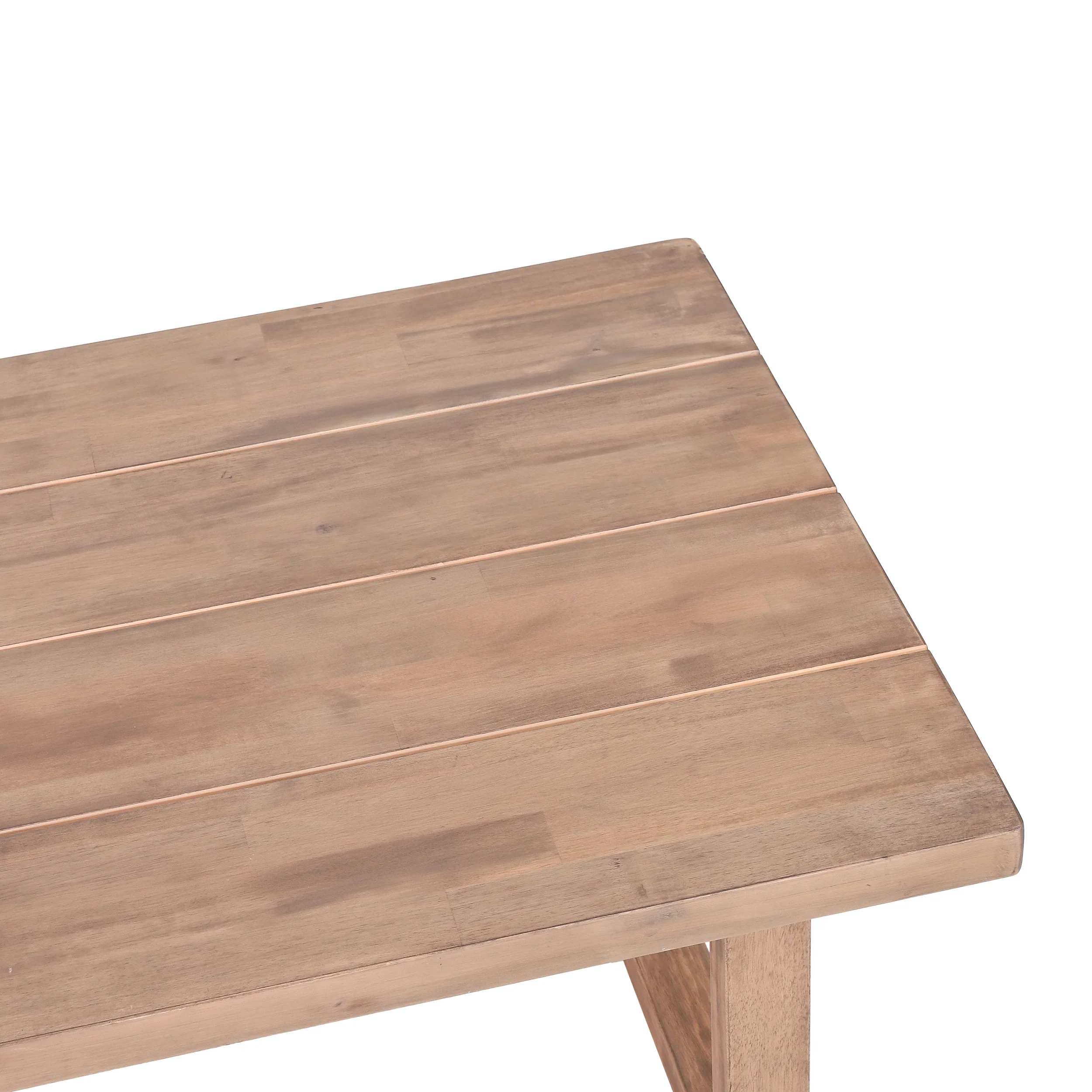 Outdoor Teak Wood Loveseat and Coffee Table Set with Cushions - Image 19