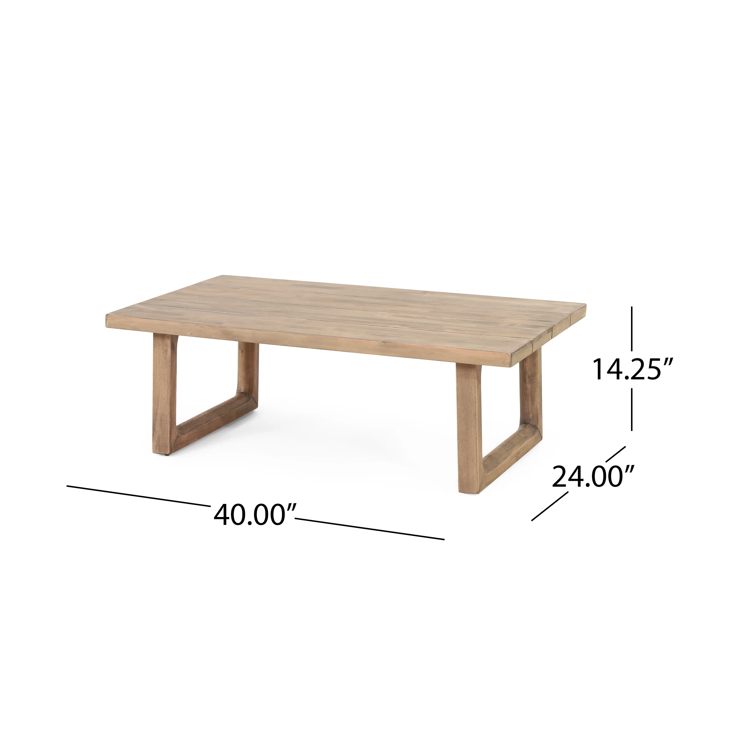 Outdoor Teak Wood Loveseat and Coffee Table Set with Cushions - Image 6