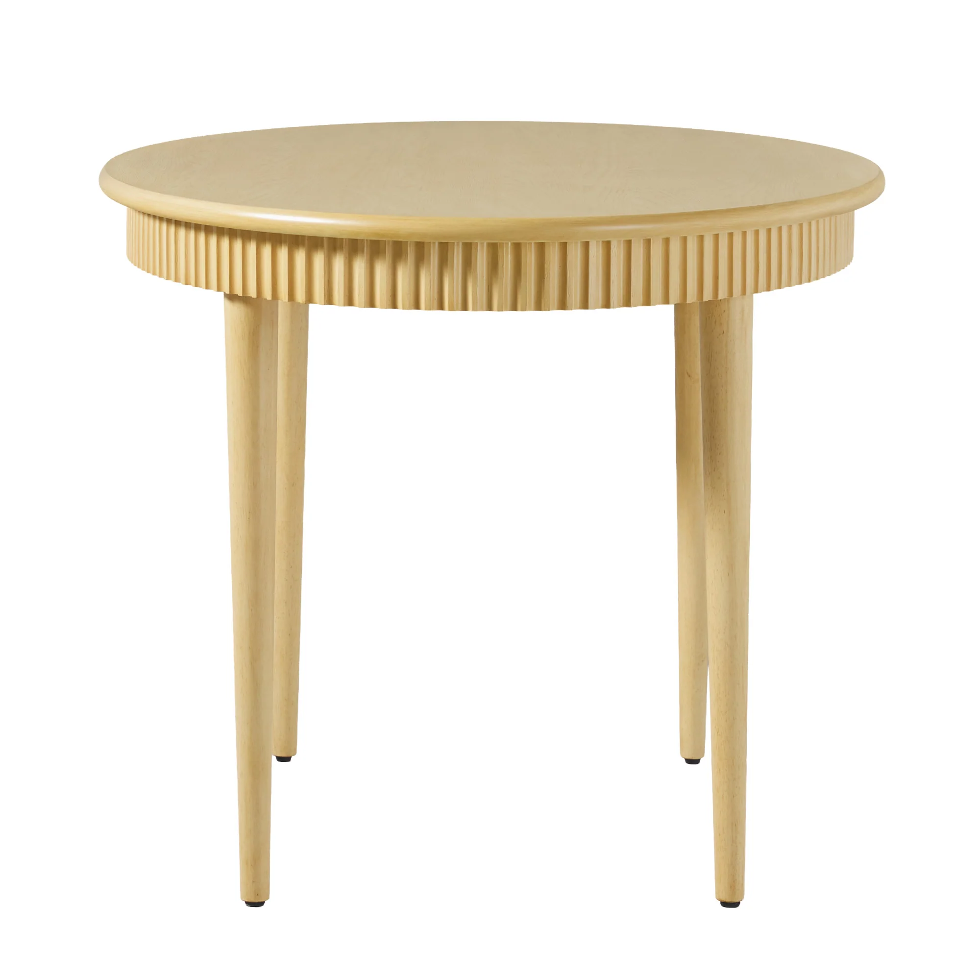 Samantha Modern Fluted Wooden 52" Oval Dining Table - Image 15