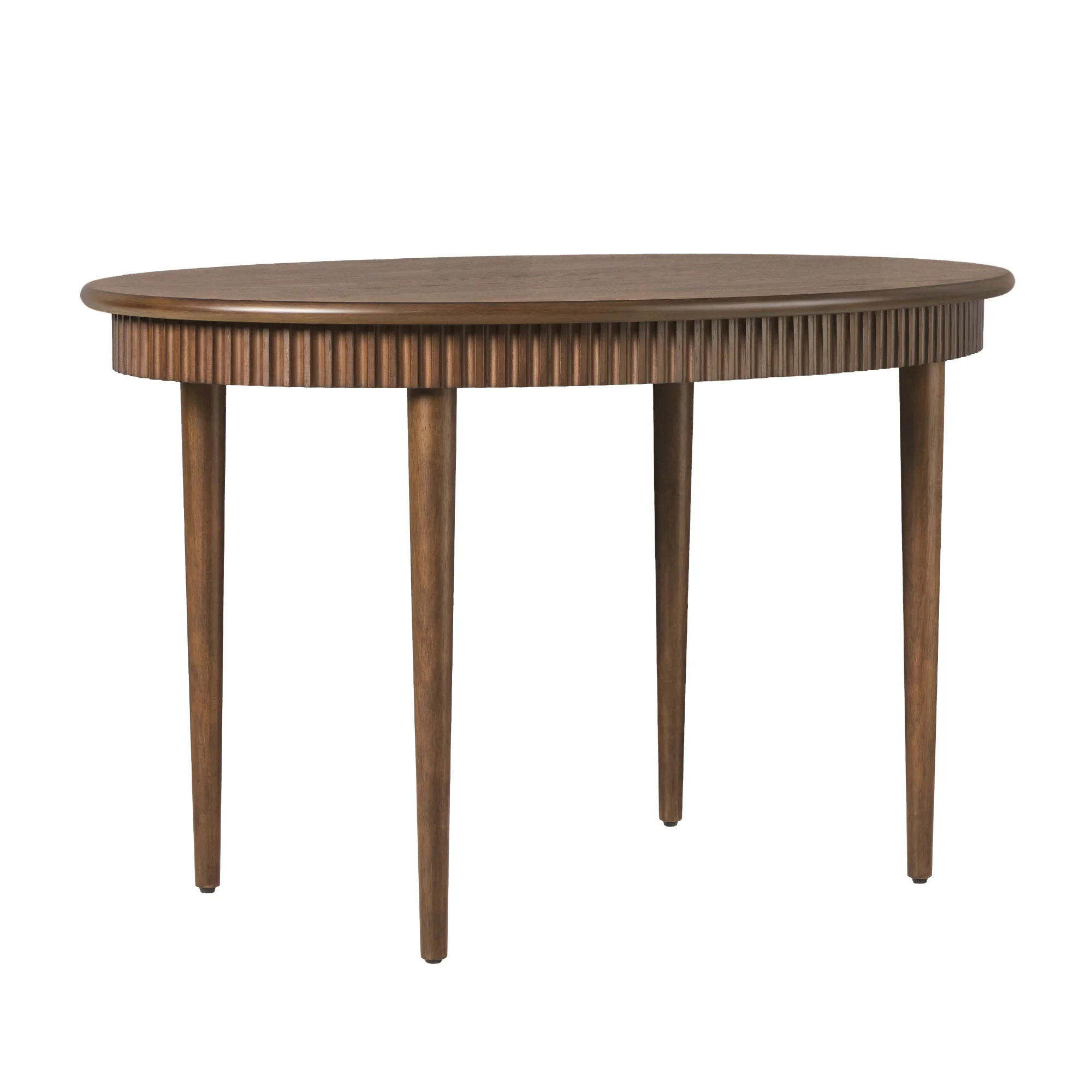 Samantha Modern Fluted Wooden 52" Oval Dining Table - Image 25
