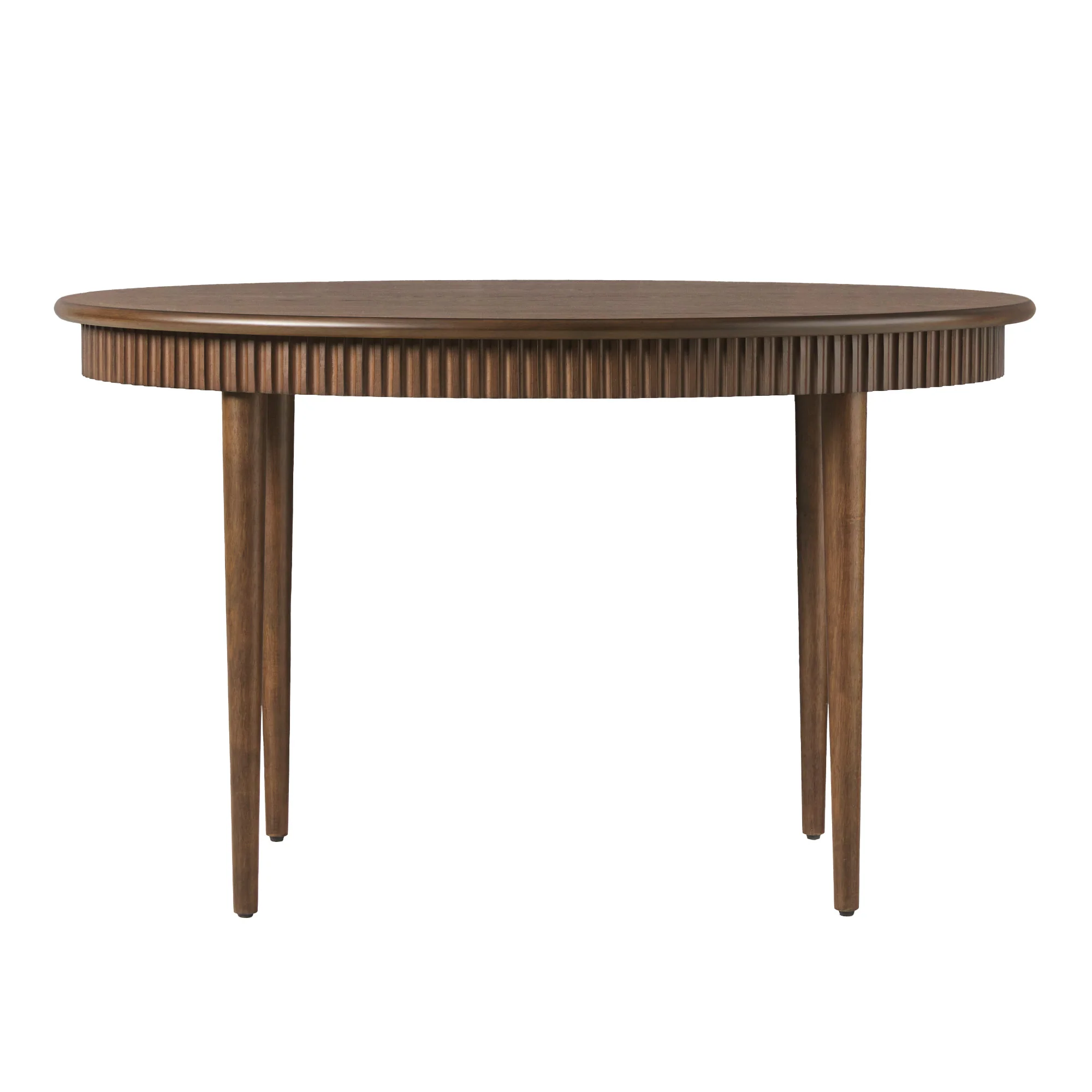 Samantha Modern Fluted Wooden 52" Oval Dining Table - Image 26