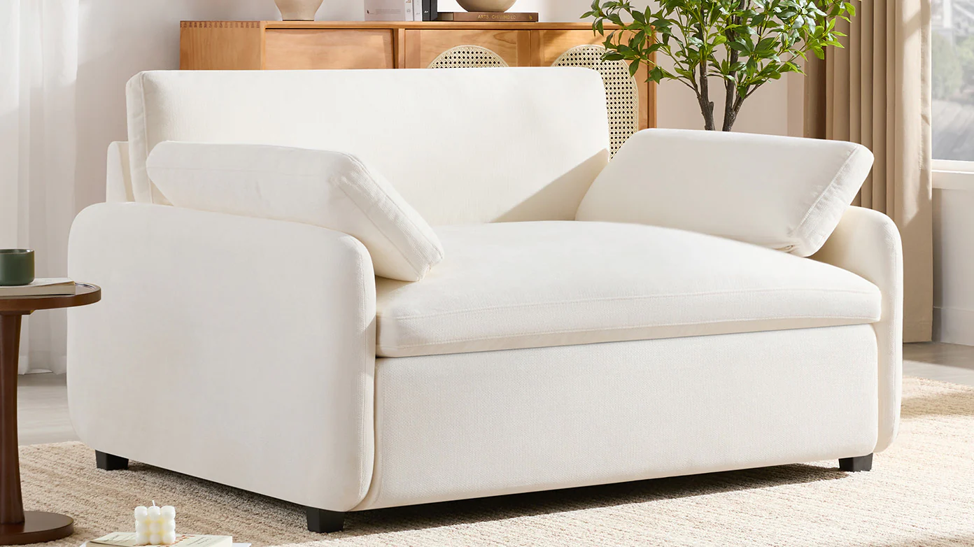 Oversized Chenille Single Wide and Deep Seat Accent Chair - Image 14