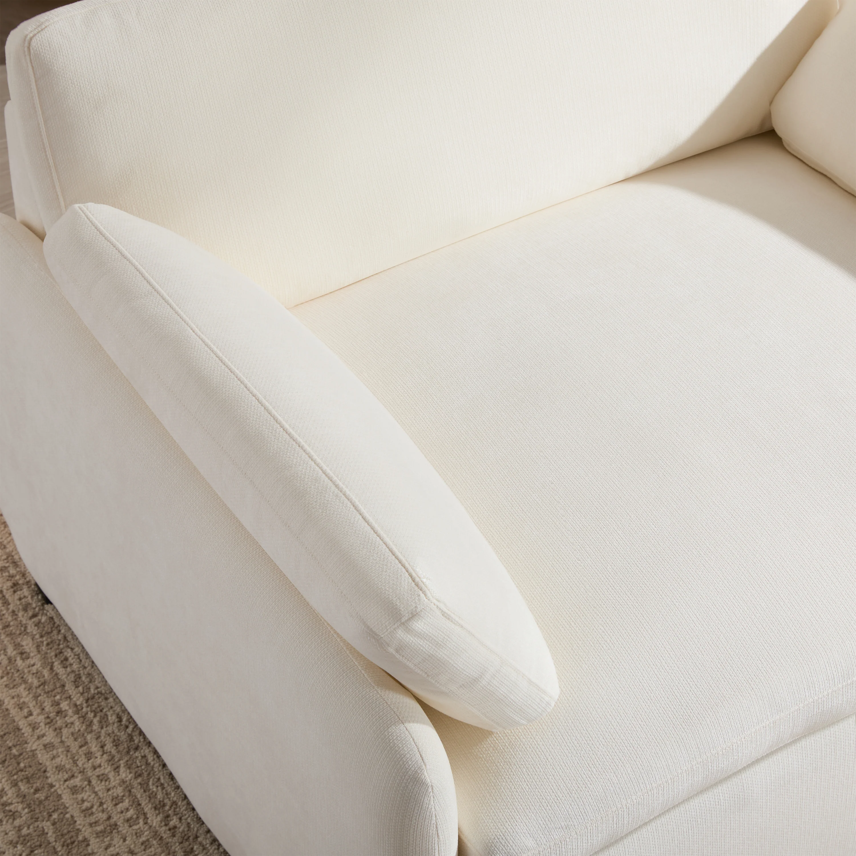 Oversized Chenille Single Wide and Deep Seat Accent Chair - Image 7