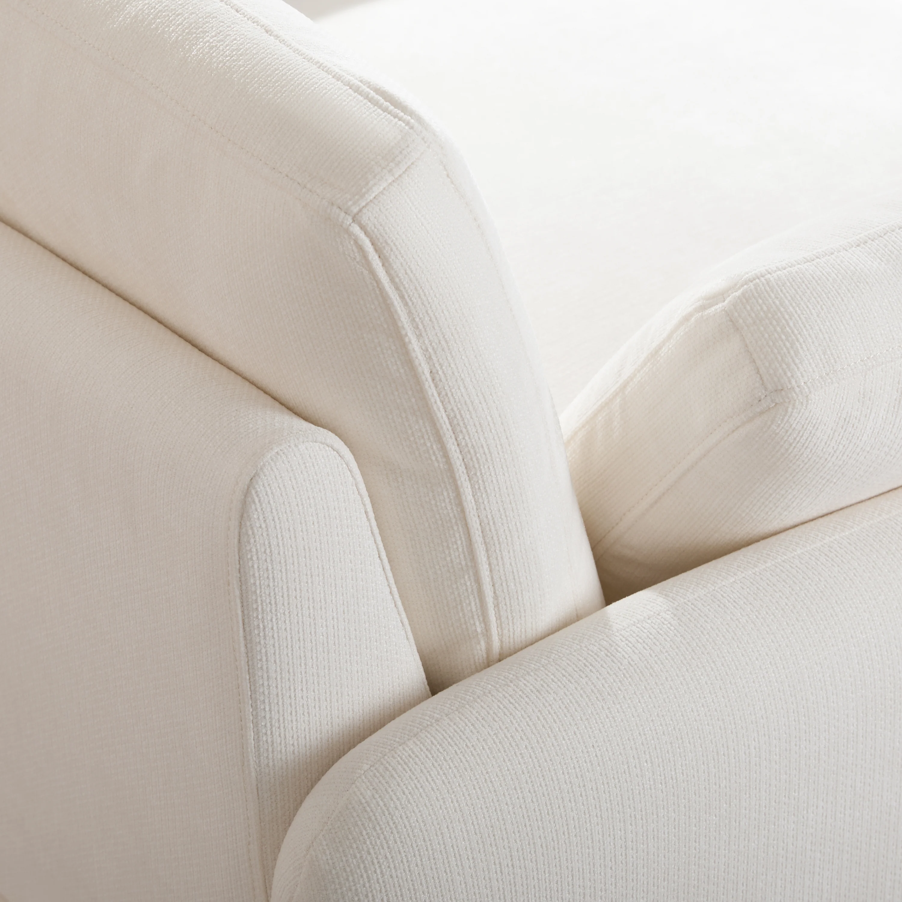 Oversized Chenille Single Wide and Deep Seat Accent Chair - Image 9