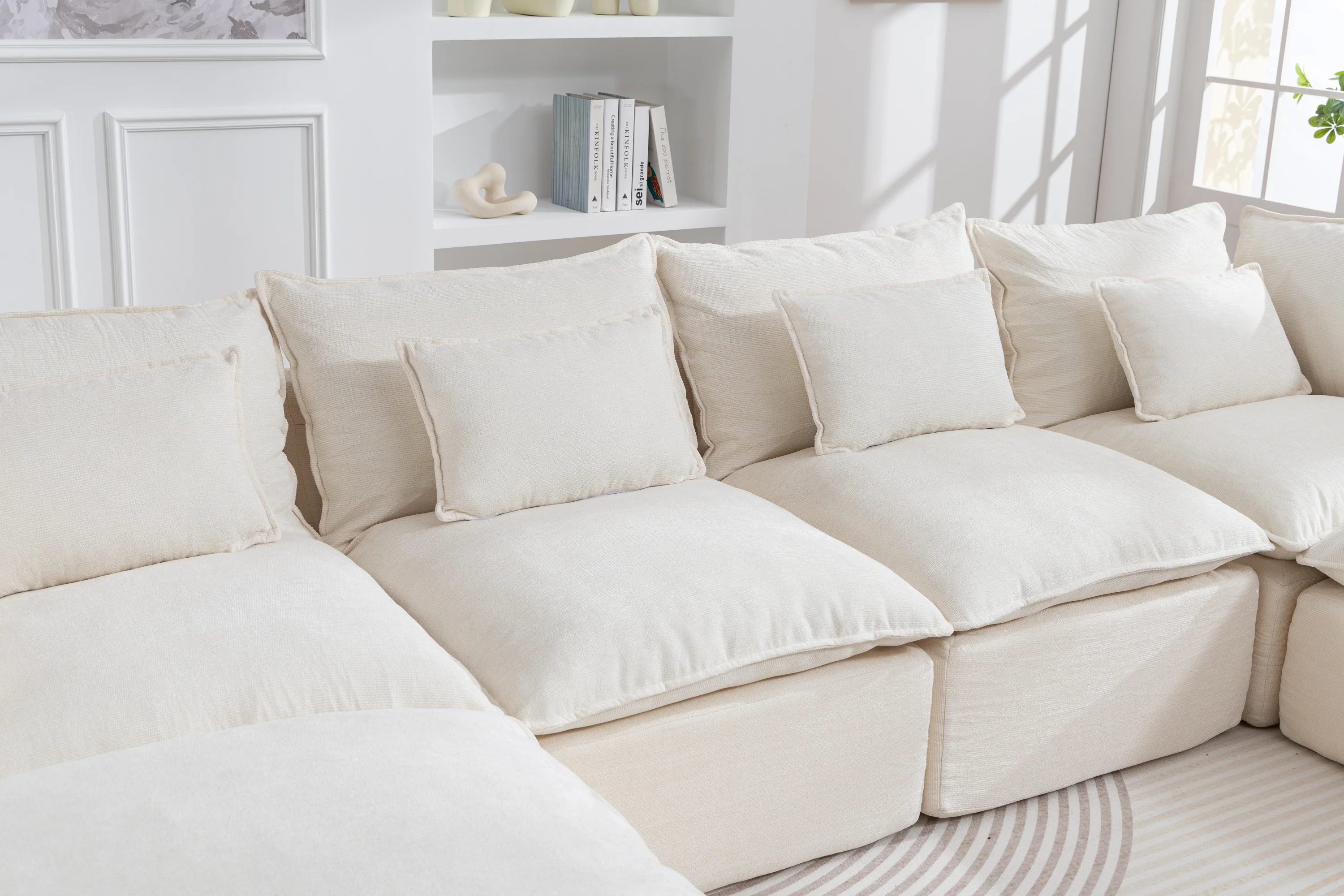 Oversized Cloud Modular 129.8"in Sectional Sofa - Image 18