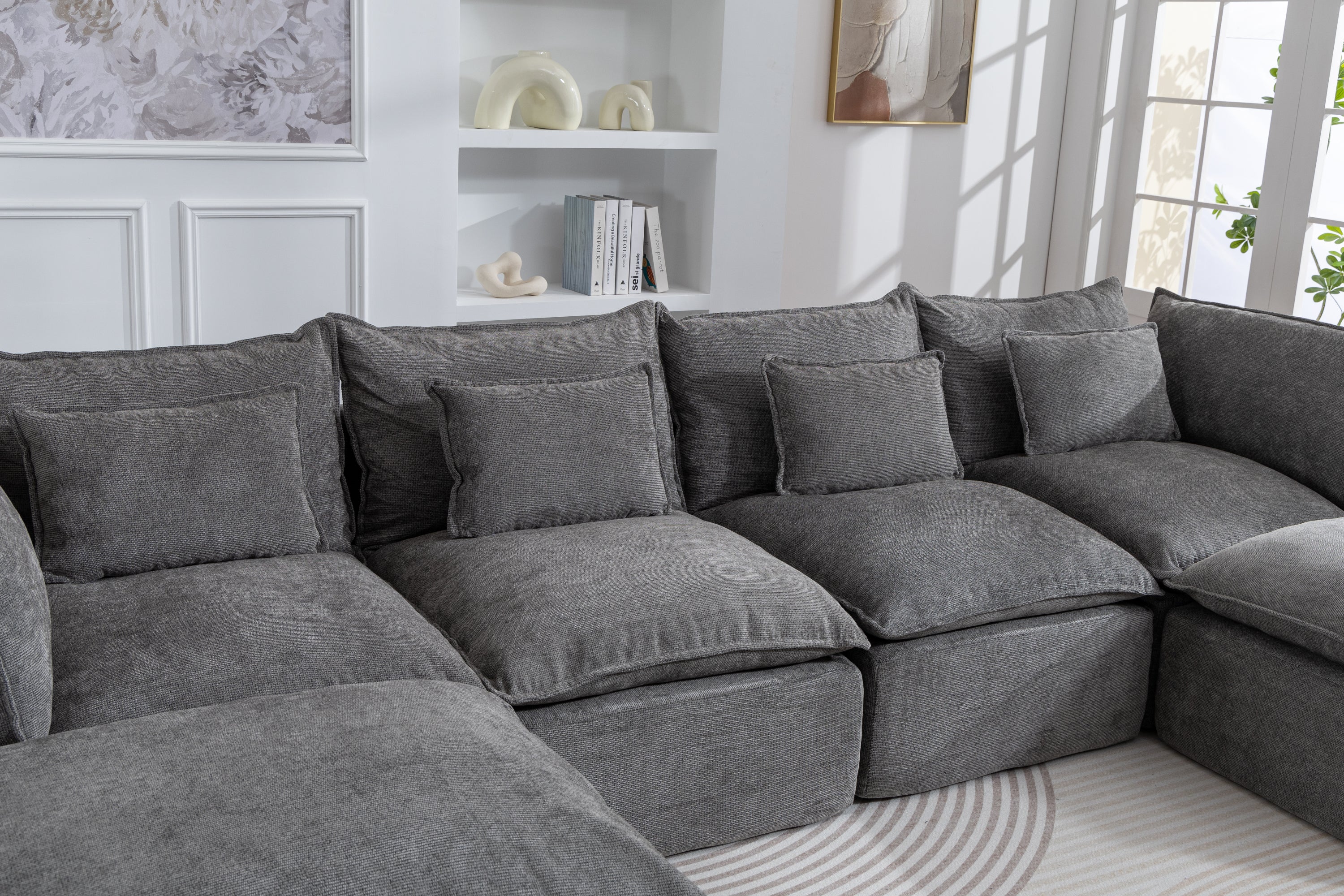 Oversized Cloud Modular 129.8"in Sectional Sofa - Image 30