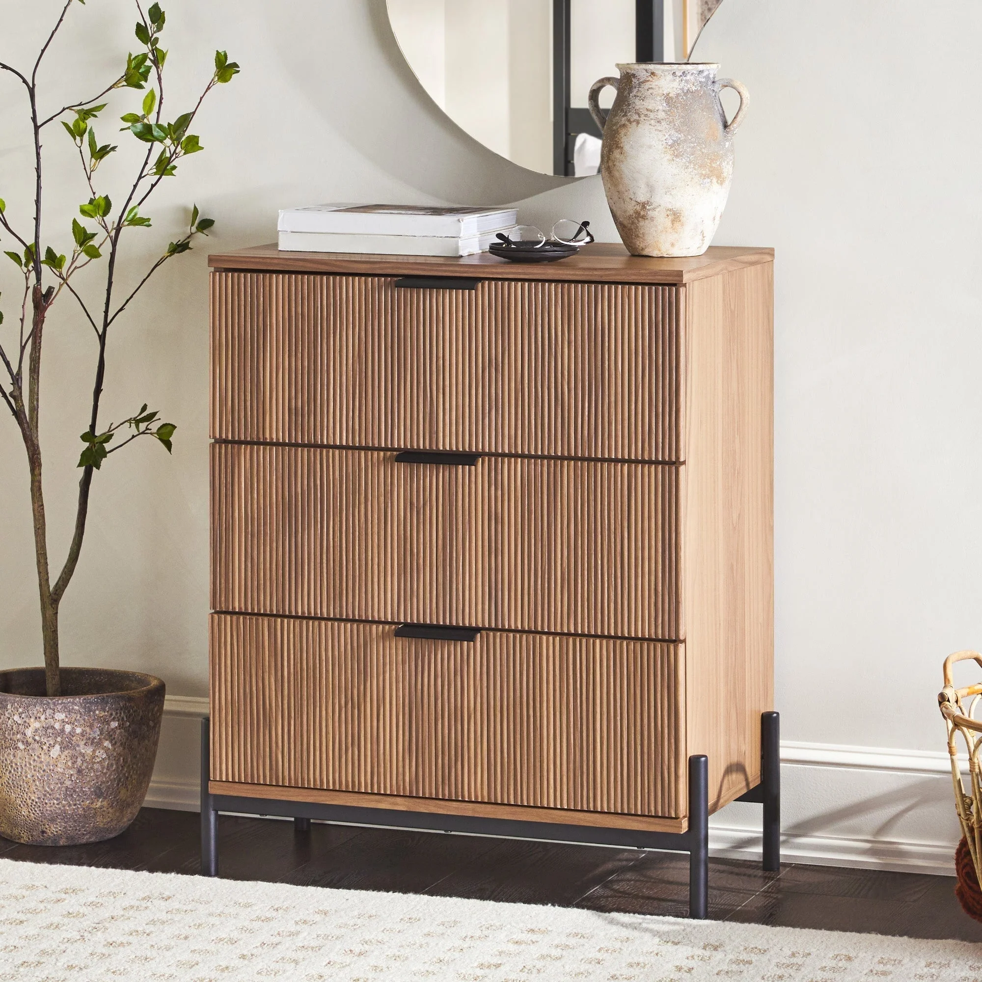 Paris Modern Scandinavian Reeded Chest - Image 10