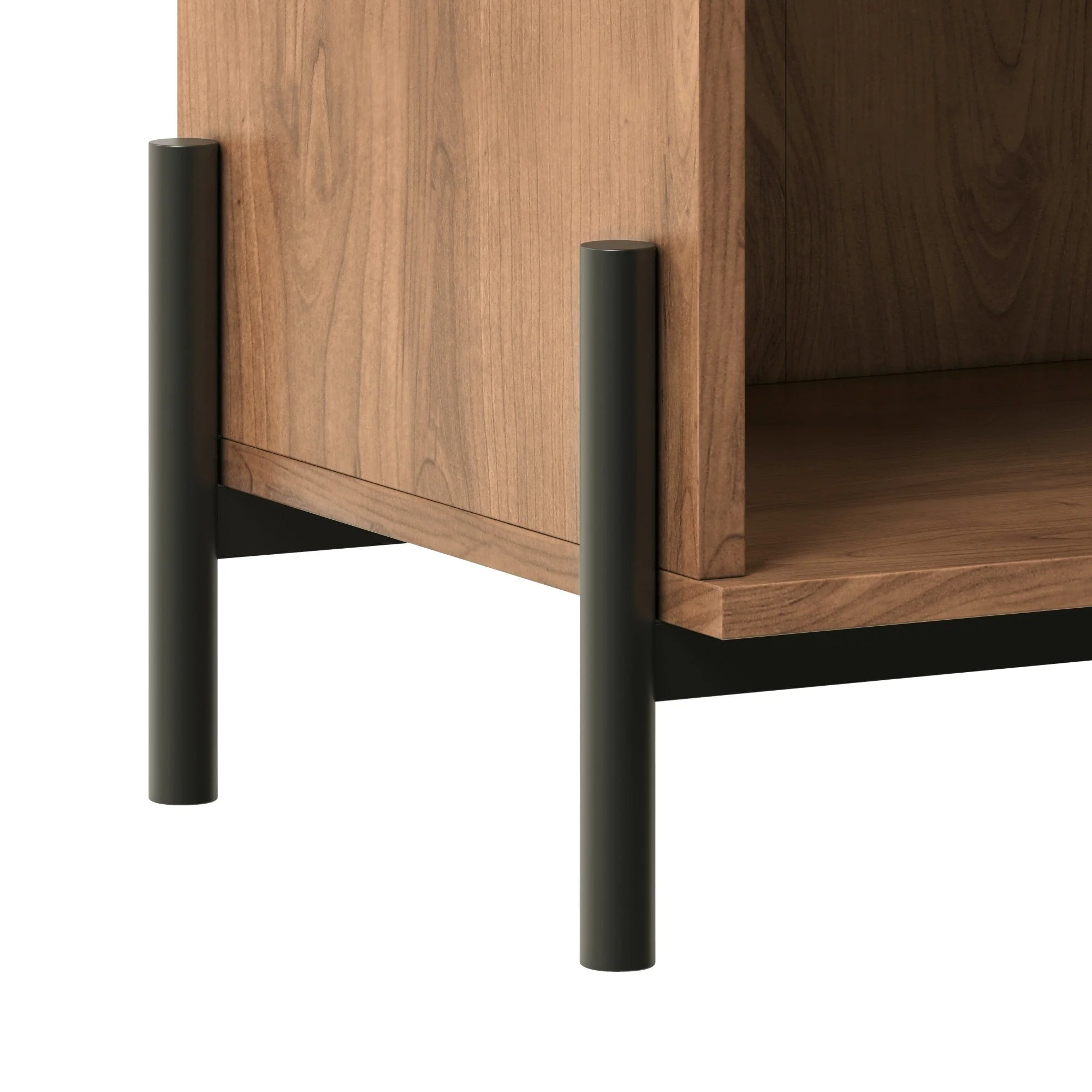 Paris Modern Scandinavian Reeded Nightstand - Image 18