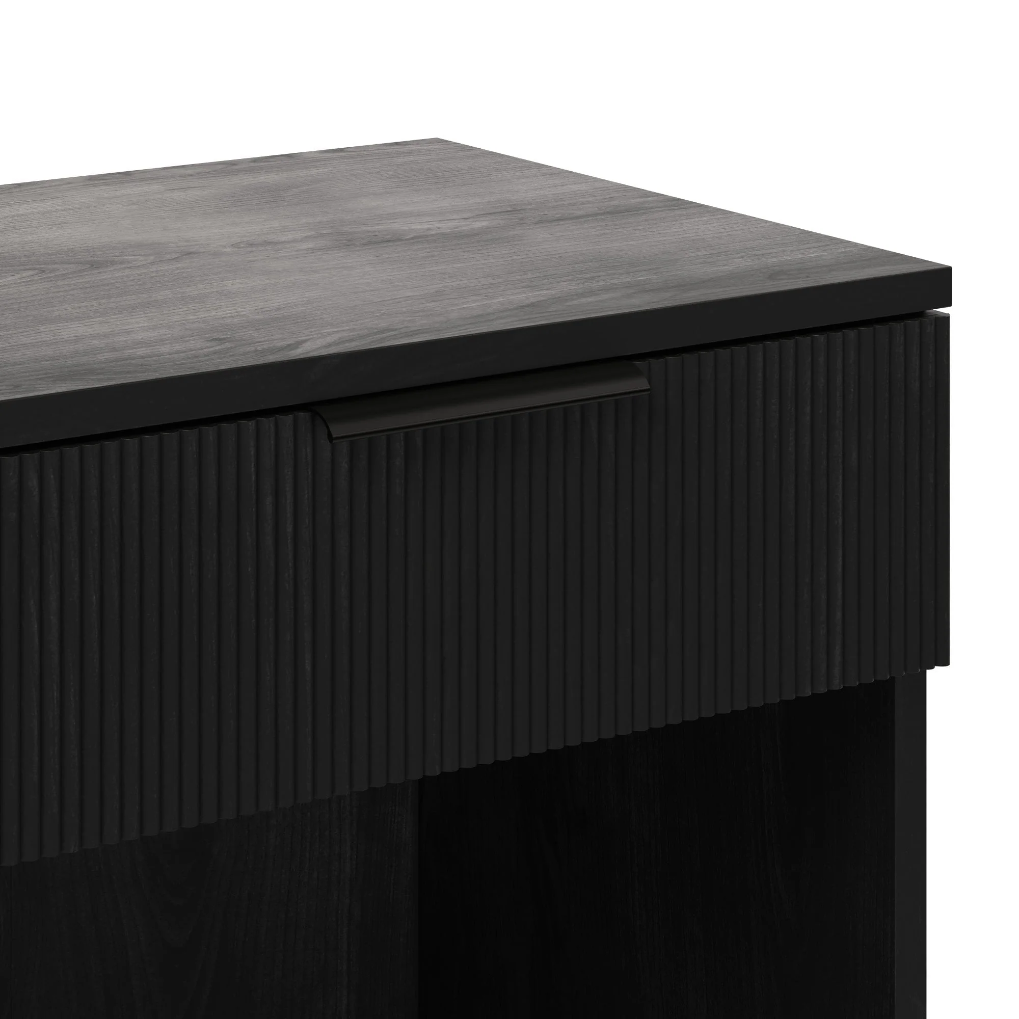 Paris Modern Scandinavian Reeded Nightstand - Image 26