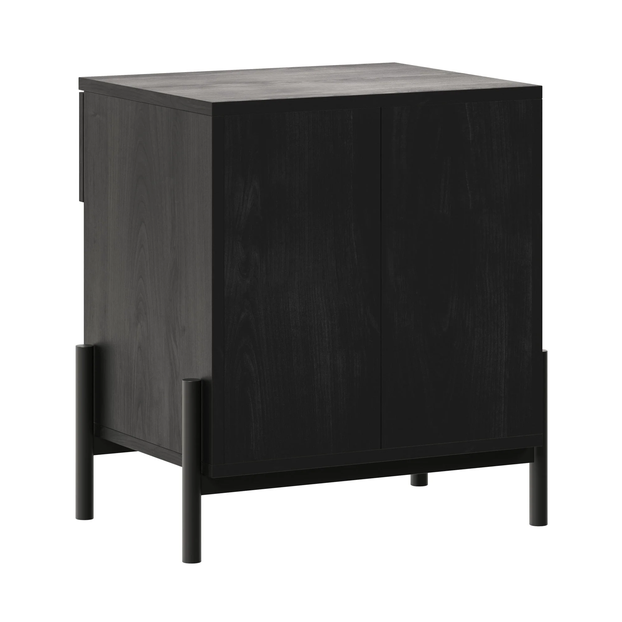 Paris Modern Scandinavian Reeded Nightstand - Image 30