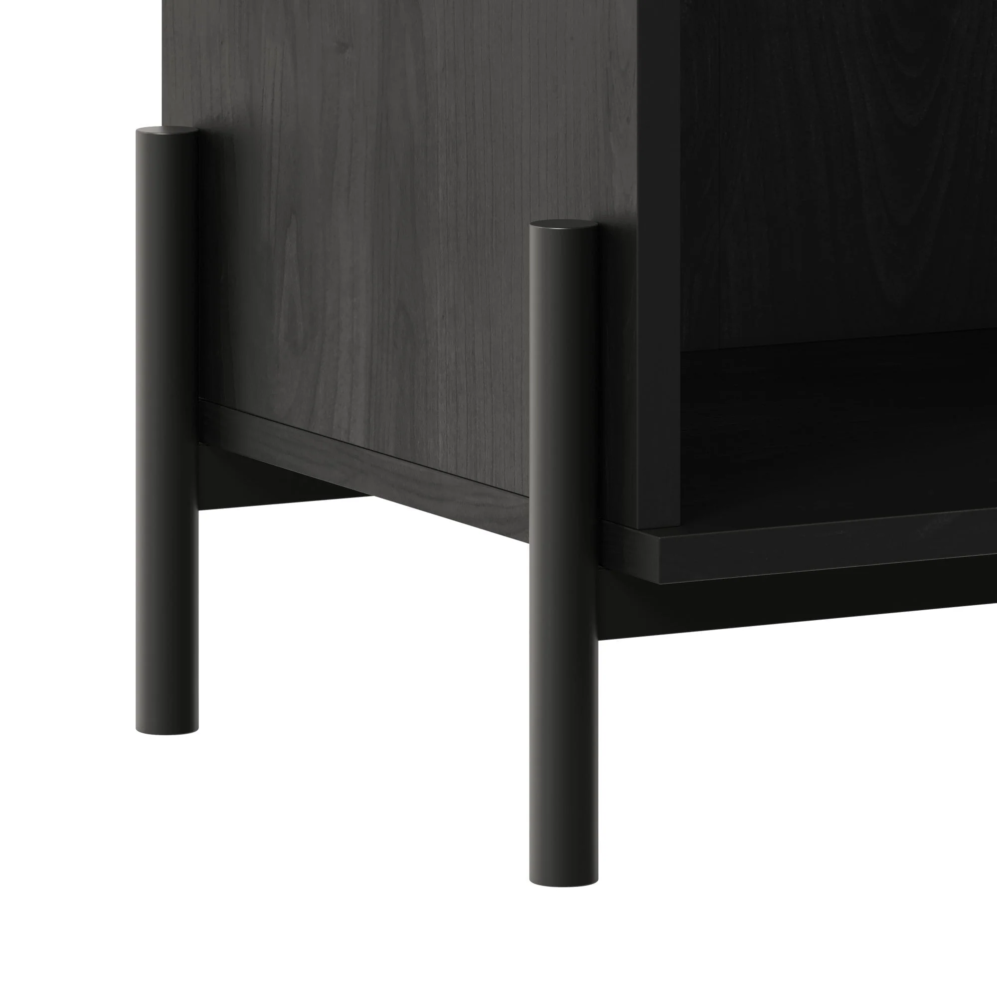 Paris Modern Scandinavian Reeded Nightstand - Image 32