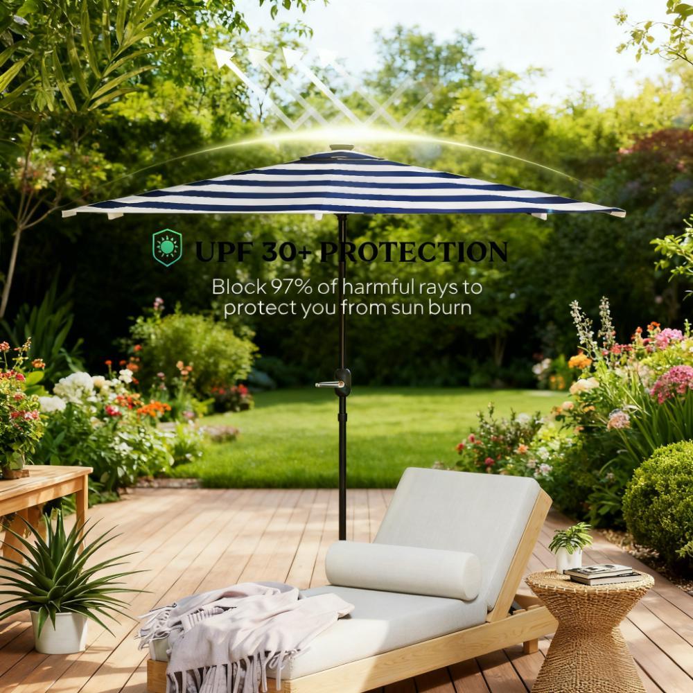 Patio Umbrella with Crank Handle & UPF 30+ Sun Protection - Image 5