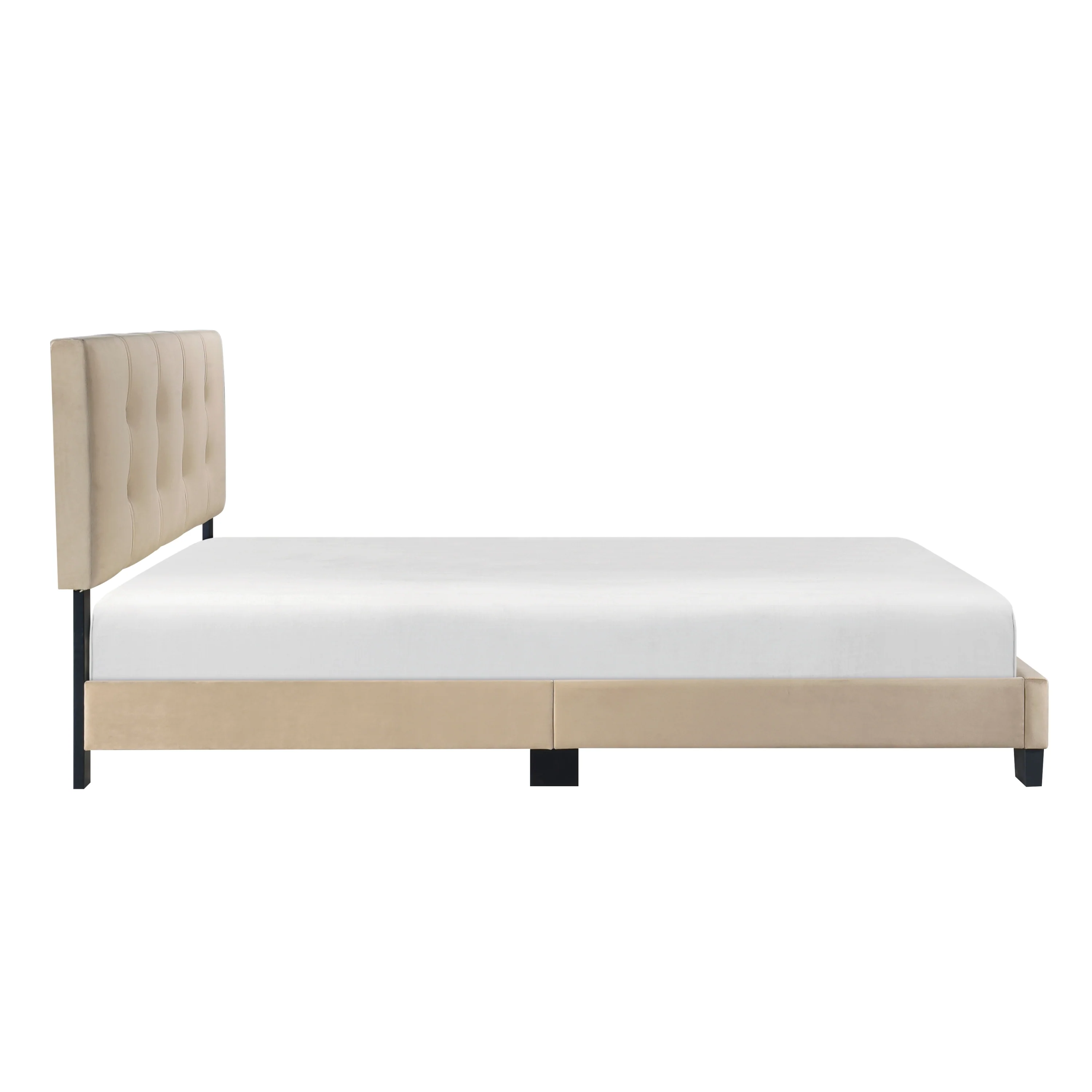 Walker Edison | Queen Velvet Platform Bed - Image 6