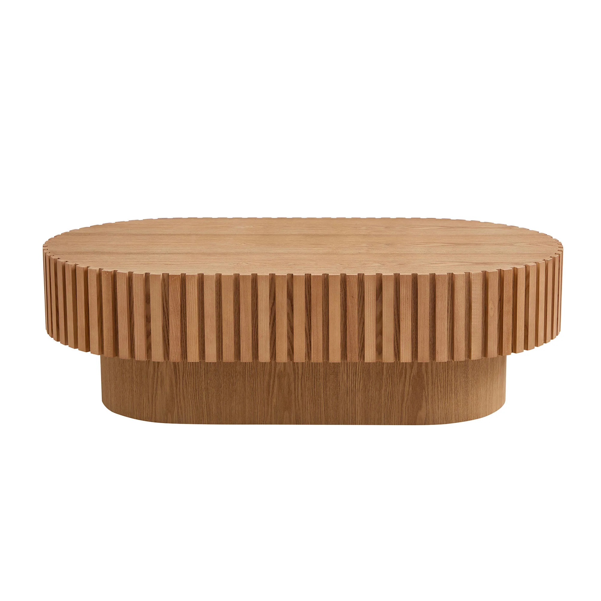 Walker Edison | Reeded Modern Handcraft Coffee Table - Image 6