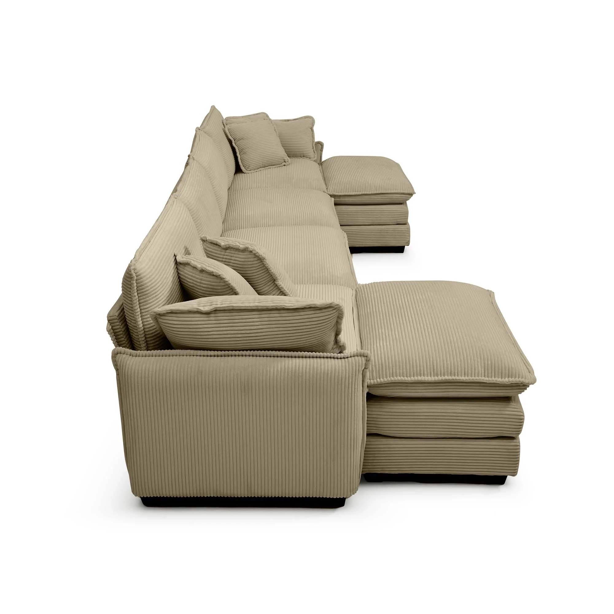 Walker Edison | Retro Chic: Corduroy Couch Cloud Modular Sofa Design - Image 8