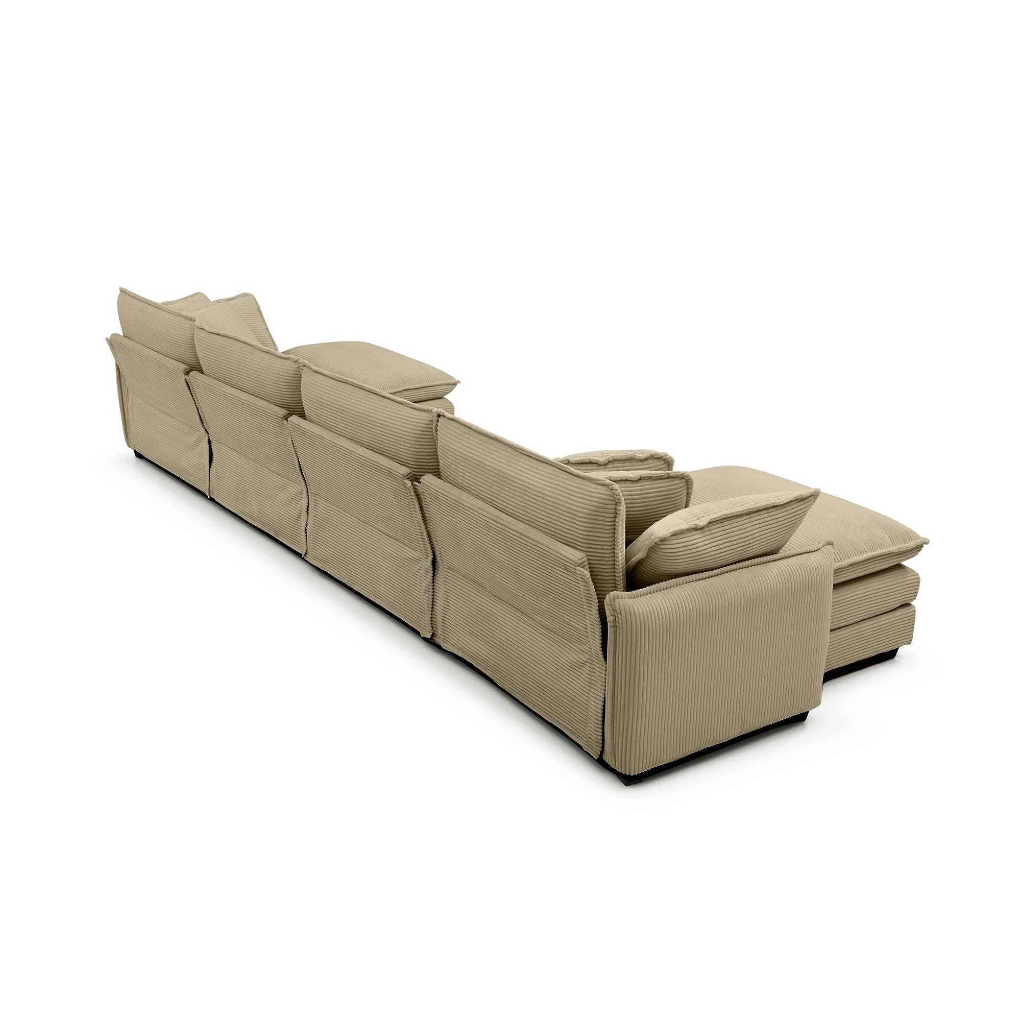 Walker Edison | Retro Chic: Corduroy Couch Cloud Modular Sofa Design - Image 9