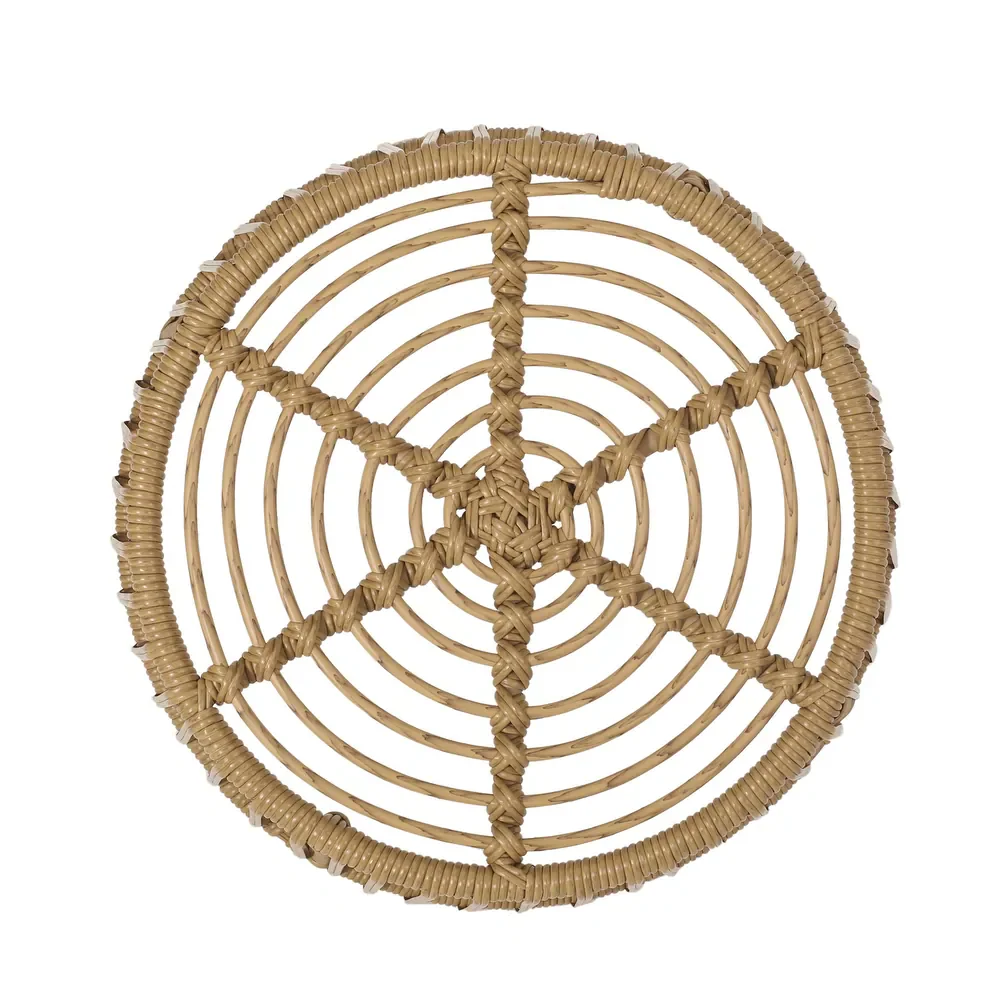 Walker Edison | Retro Wicker Outdoor Chat Set - Image 3