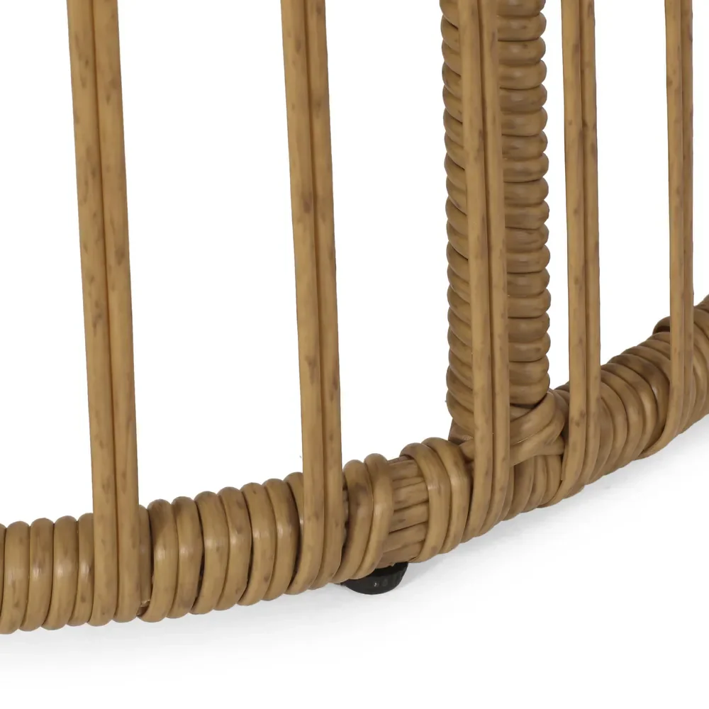 Walker Edison | Retro Wicker Outdoor Chat Set - Image 4