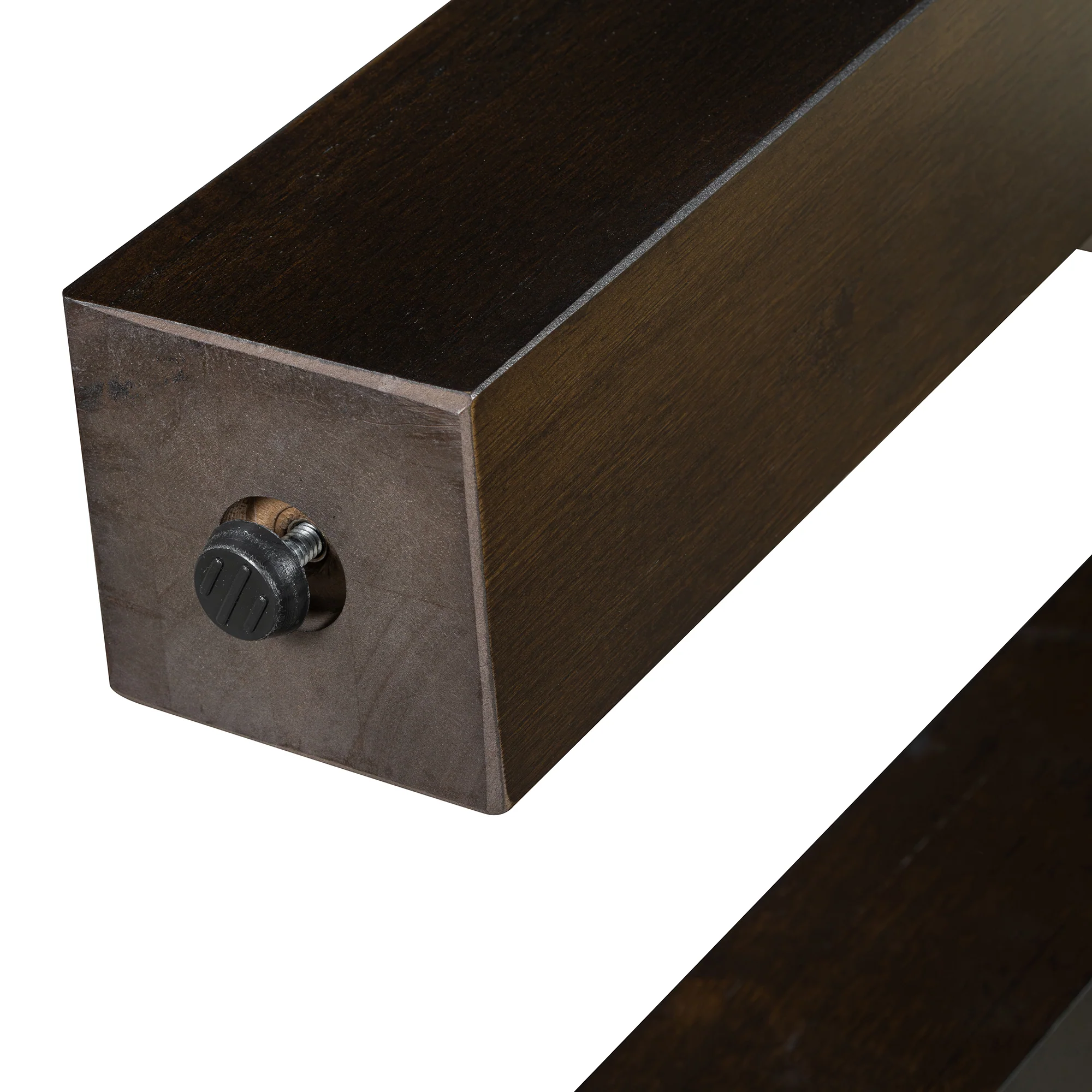 Rustic Minimalist Console Entryway Table with Hidden Drawer and Side Power Outlet - Image 14