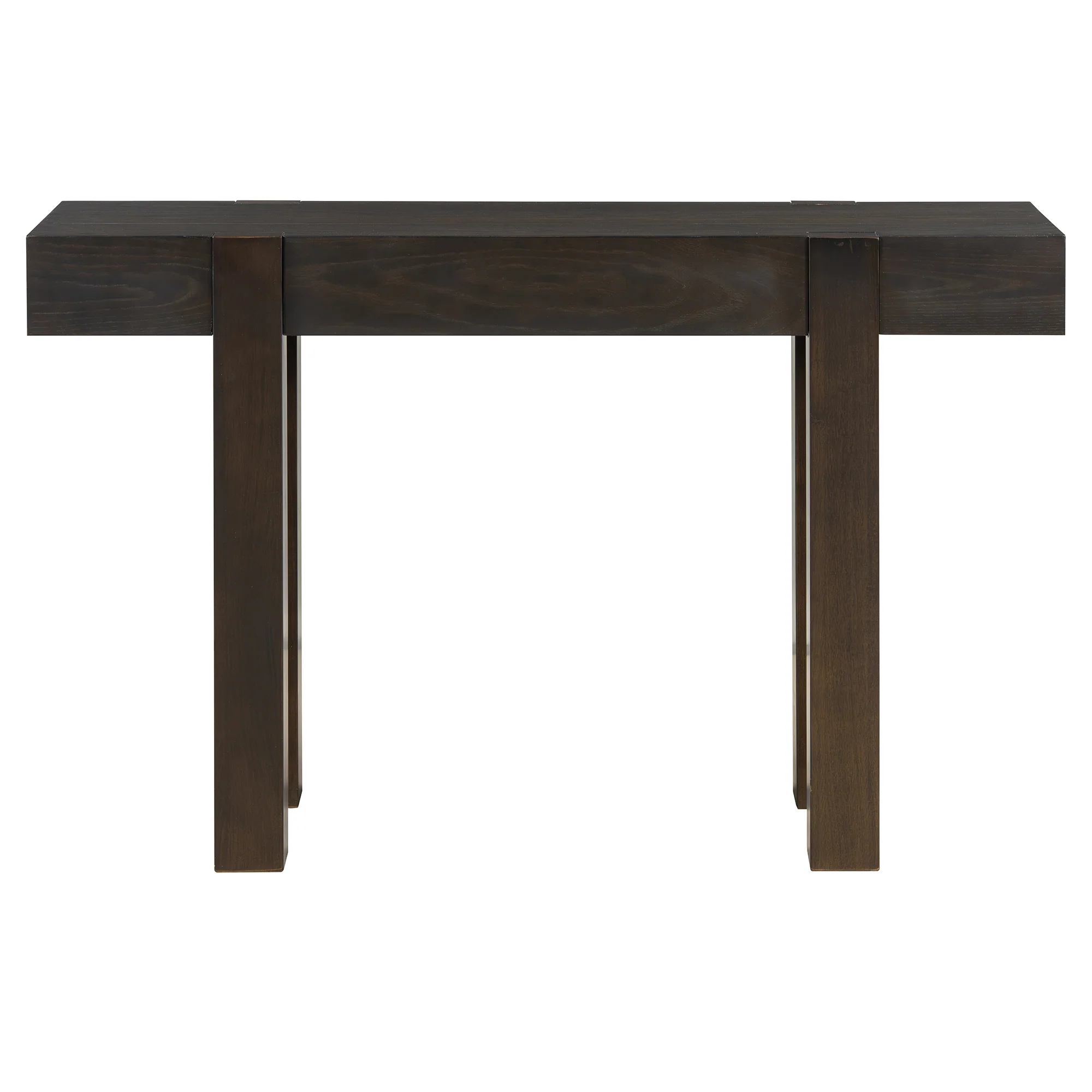 Rustic Minimalist Console Entryway Table with Hidden Drawer and Side Power Outlet - Image 21