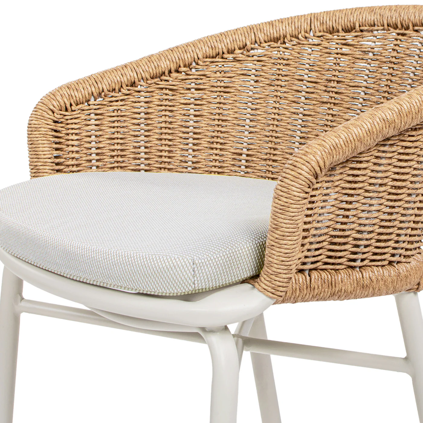 Santorini 28' Wicker Back Outdoor Bar Stool, Set of 2 - Image 4