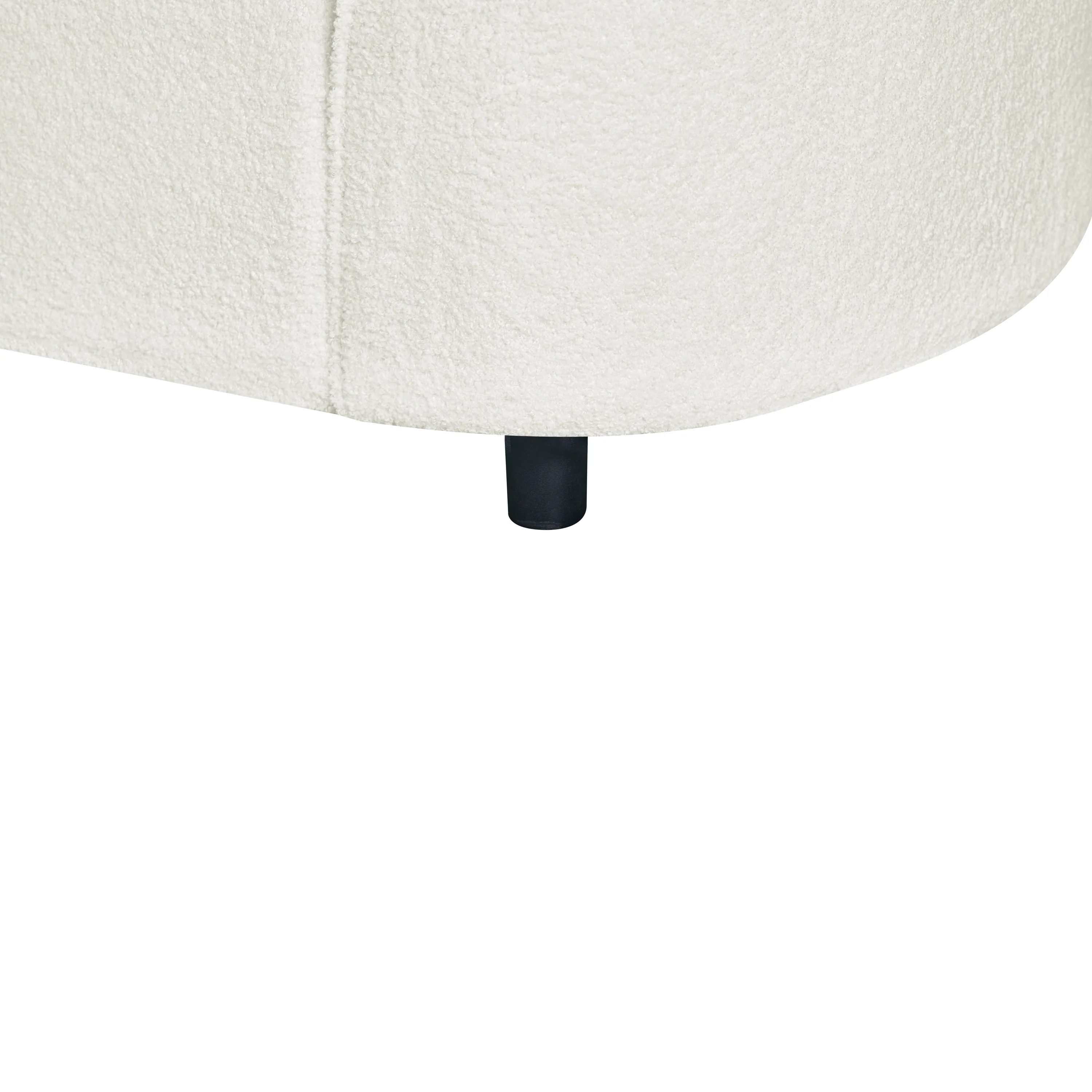 Sculptural Curved Contemporary Bouclé L-Shaped Sectional Sofa - Image 14