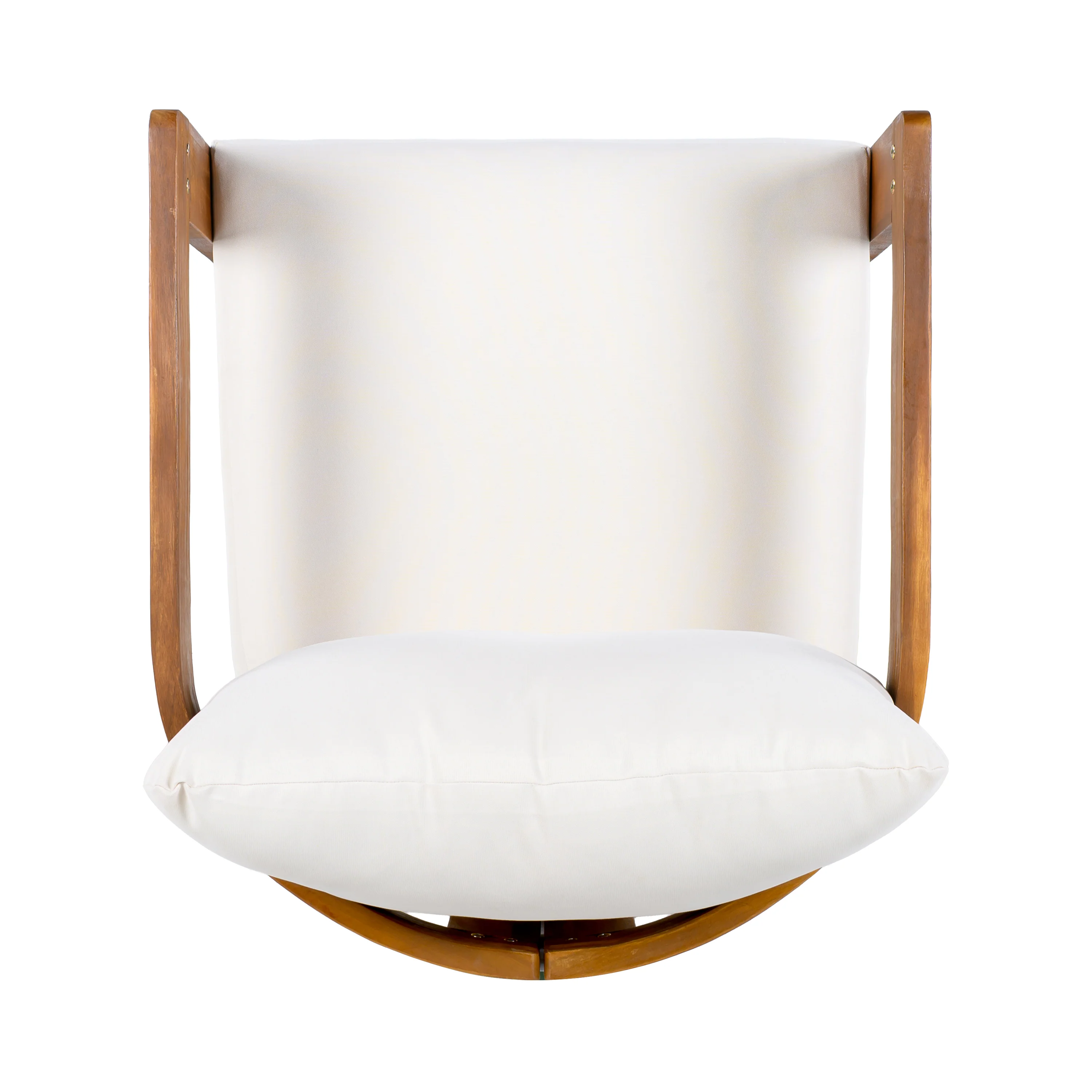 Walker Edison | Set of 2 Premium Acacia Wood Curve Design Outdoor Club Chairs - Image 6