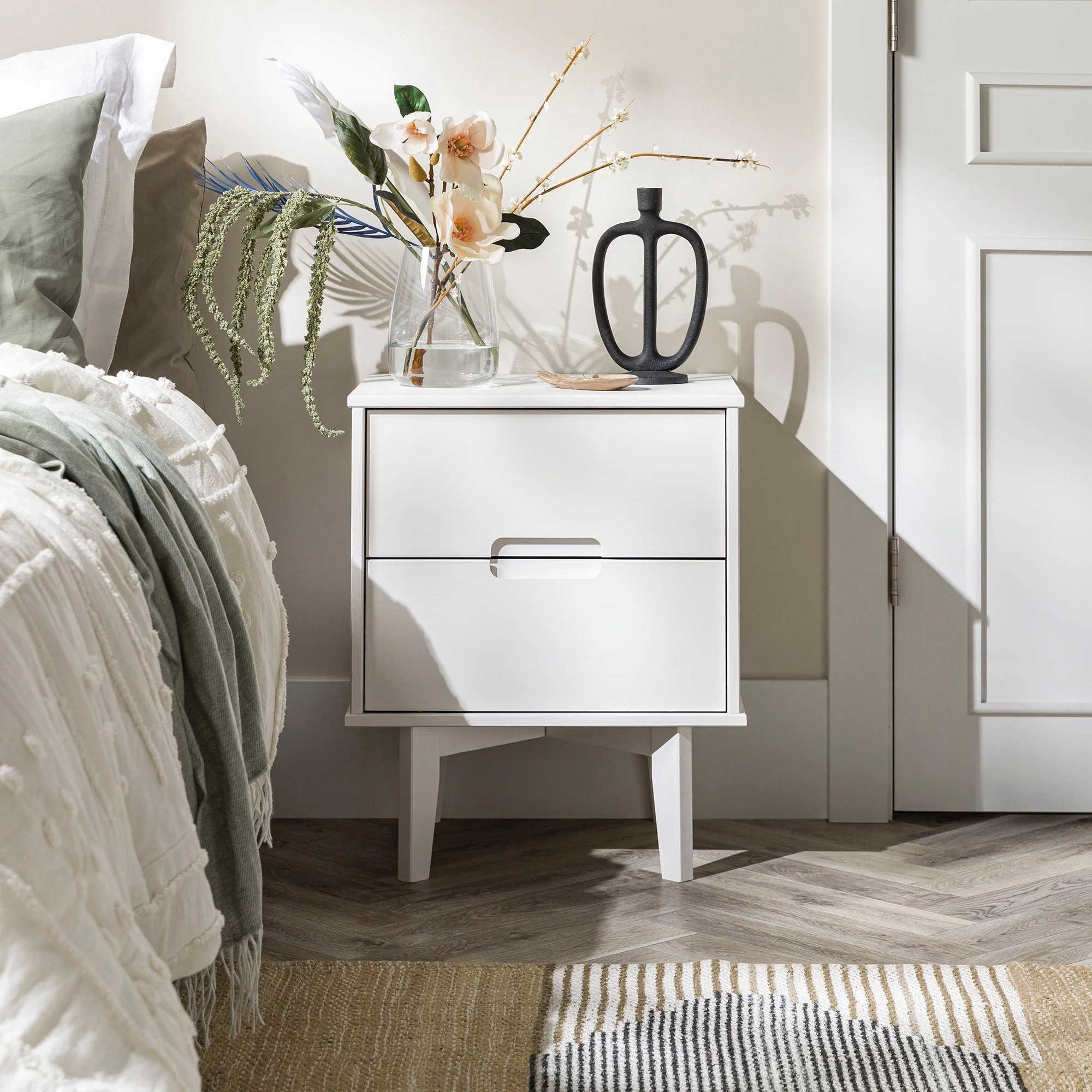 Sloane Mid Century Modern Solid Wood Nightstand - Image 4