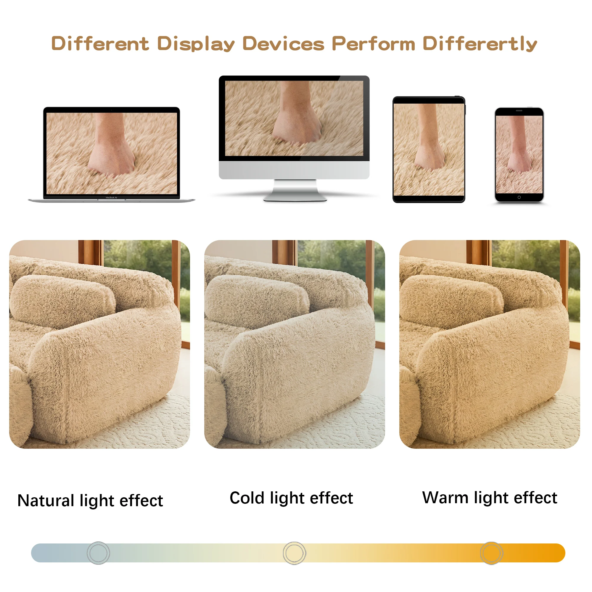 Soft And Fluffy Plush Boneless Modular Sofa with Ottoman - Image 38