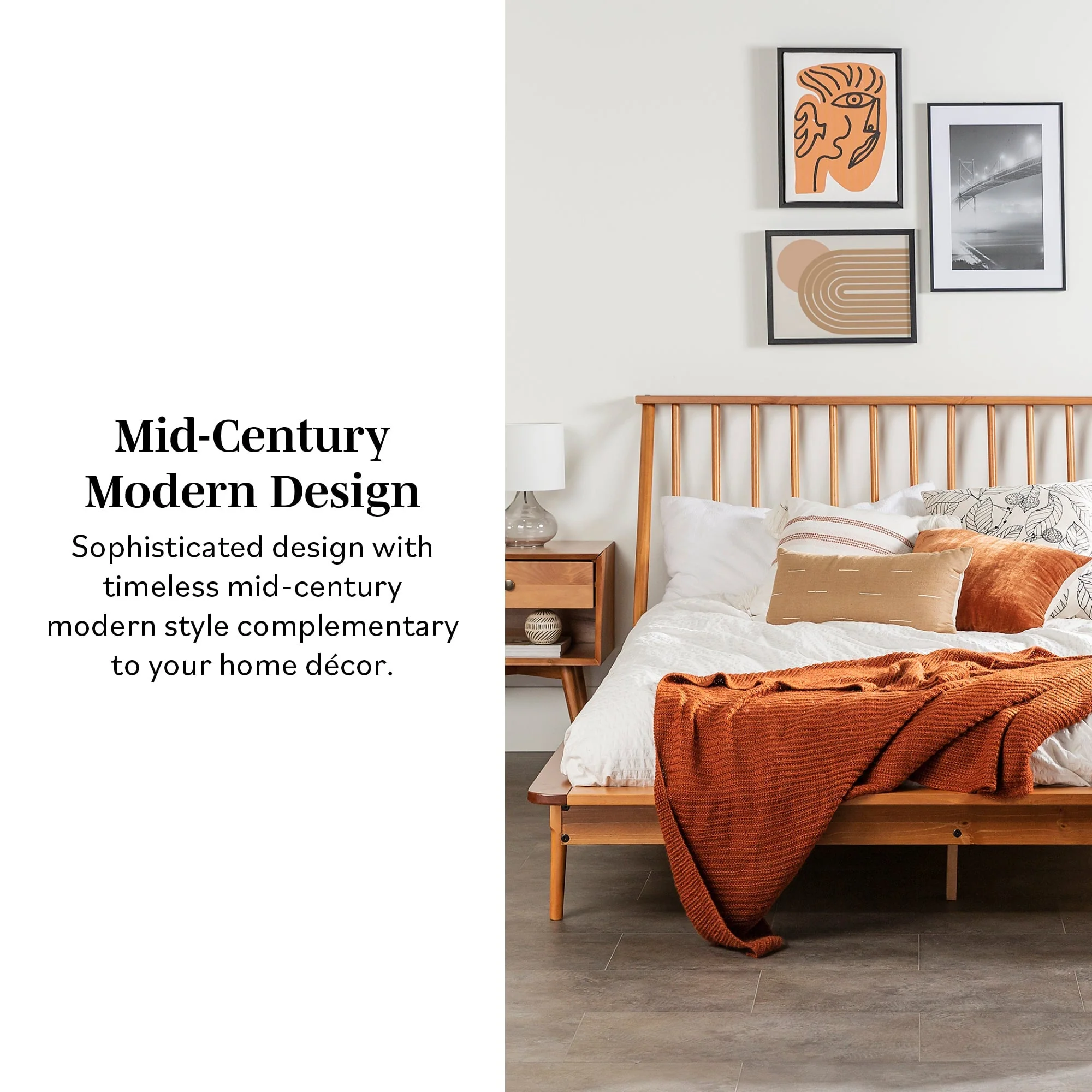 Walker Edison Spindle™ Wood Beds - Image 4