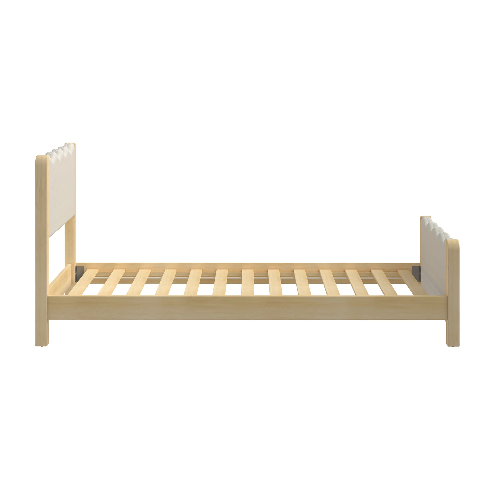 Suri Modern Wavy Boucle Upholstered Twin Bed - Image 12