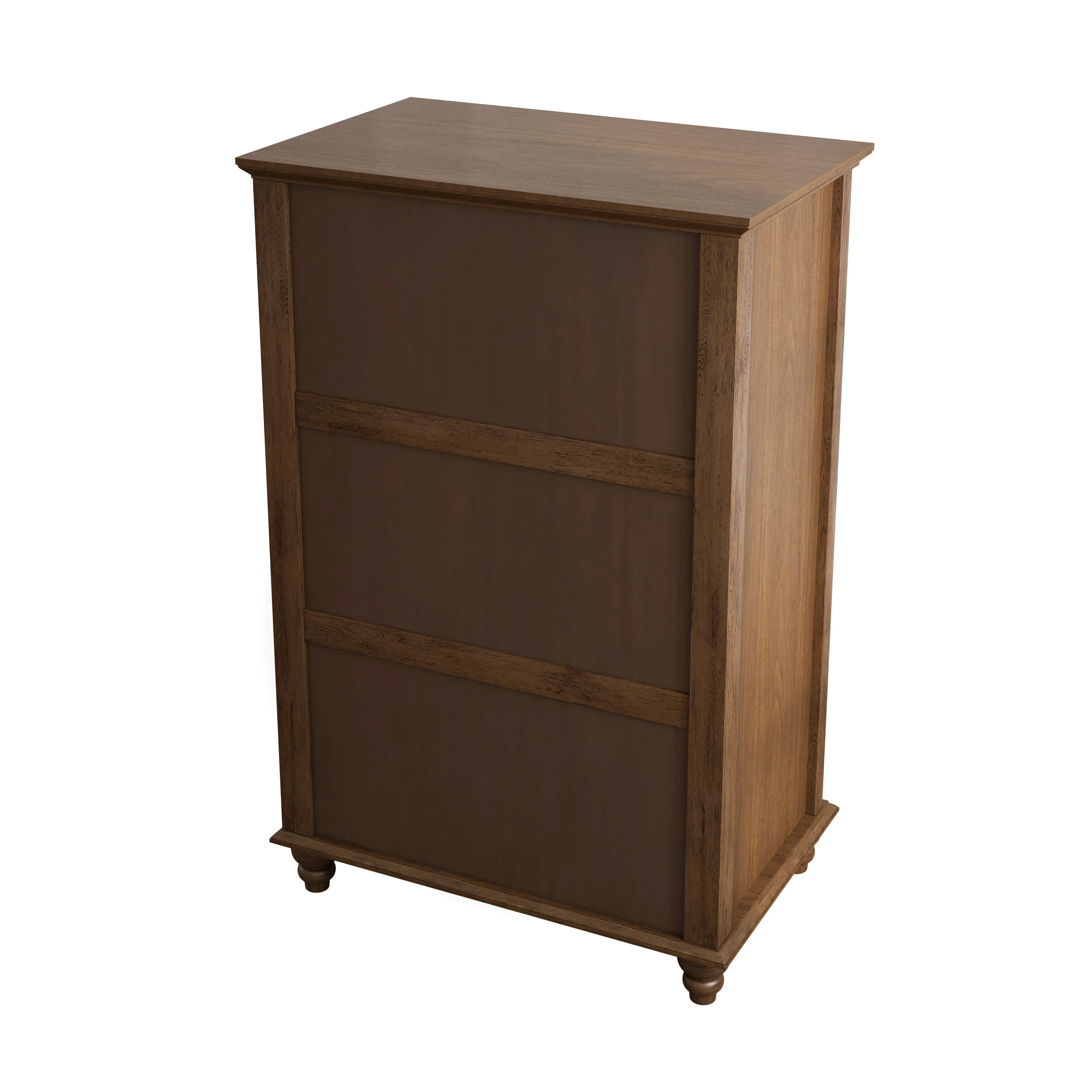 Tall Modern 45" Fluted 5 Drawer Dresser Chest - Image 11