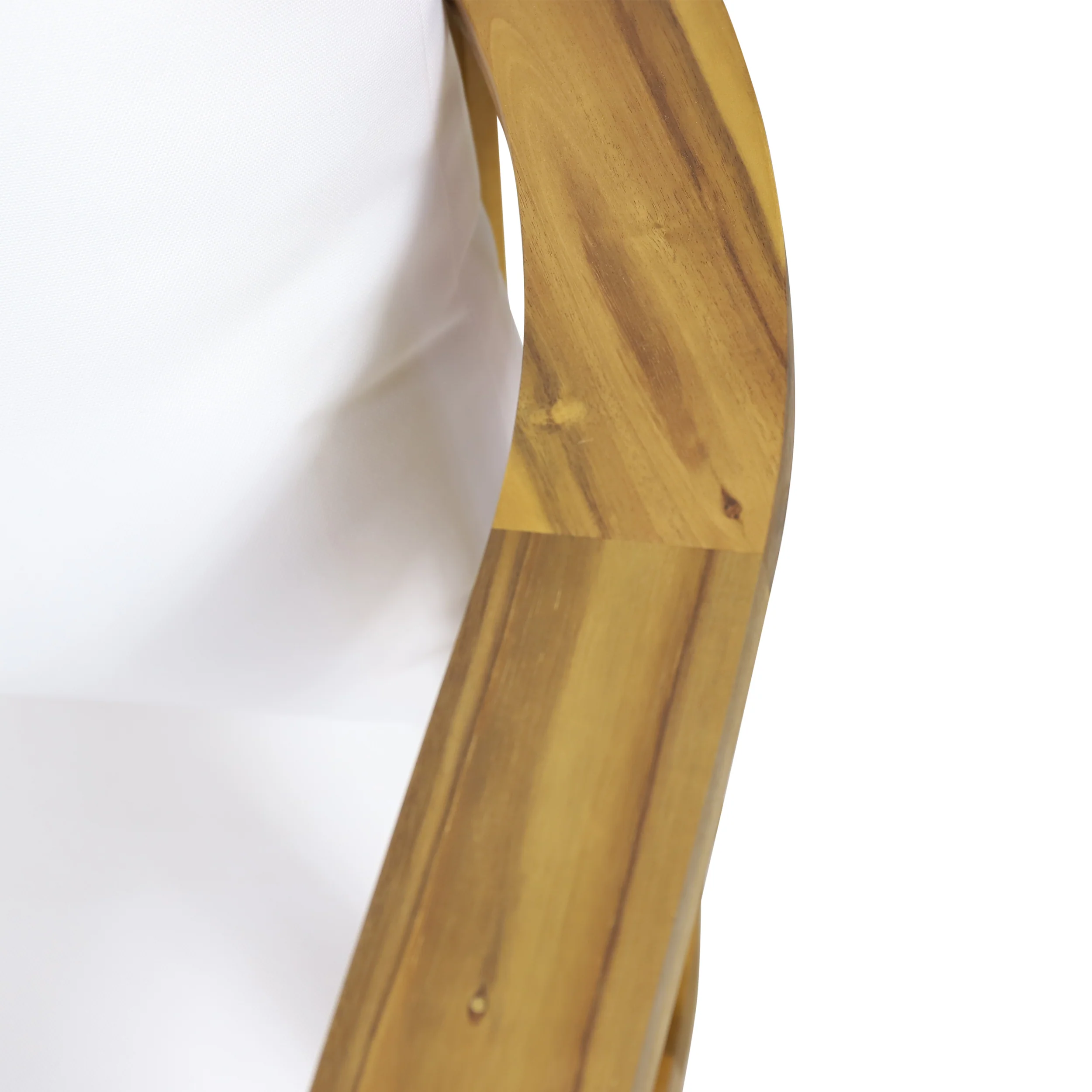 Walker Edison | Teak Acacia Wood Outdoor Patio Club Chair Set of 2 - Image 15