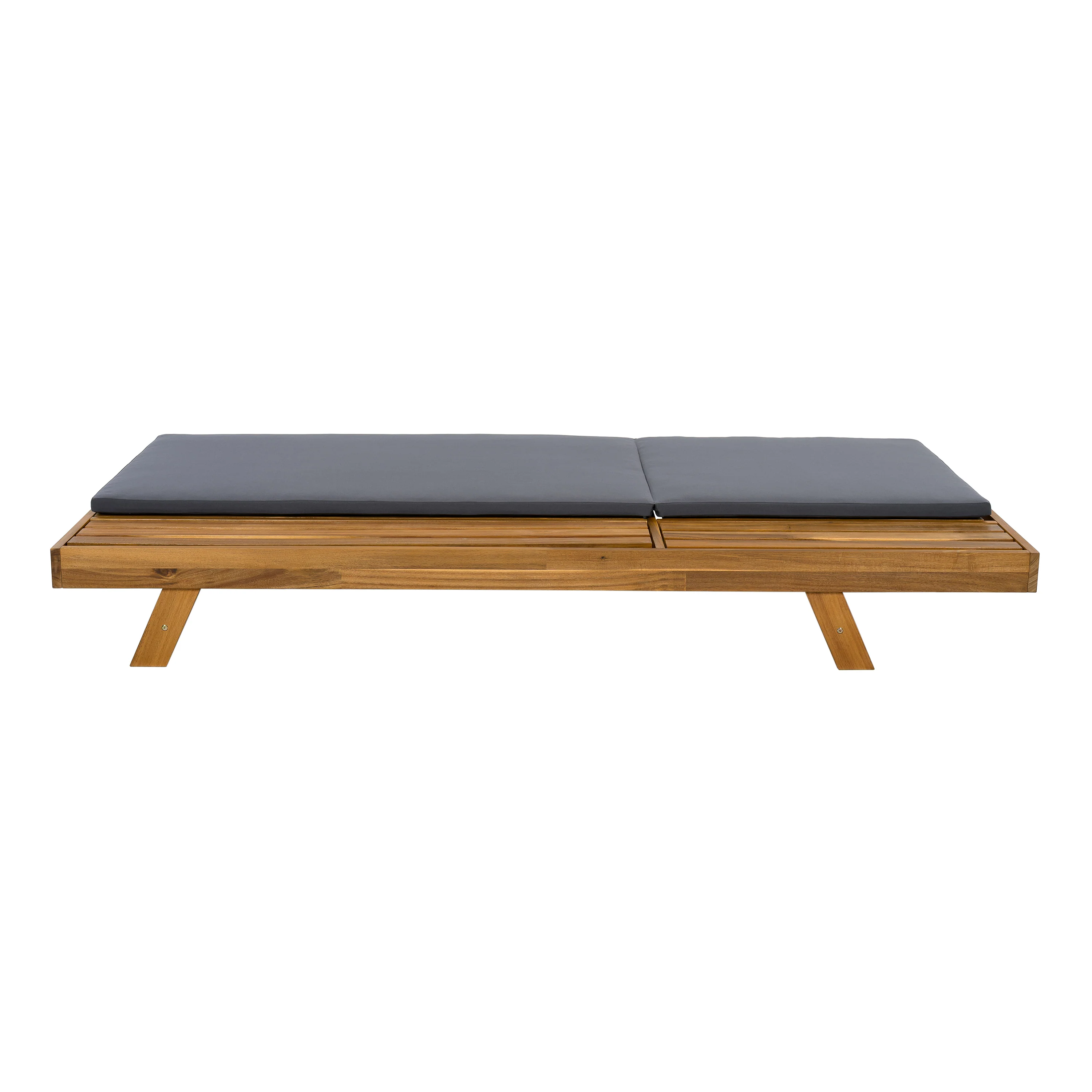 Walker Edison | Teak Lounge Chaise Sunbed - Image 10