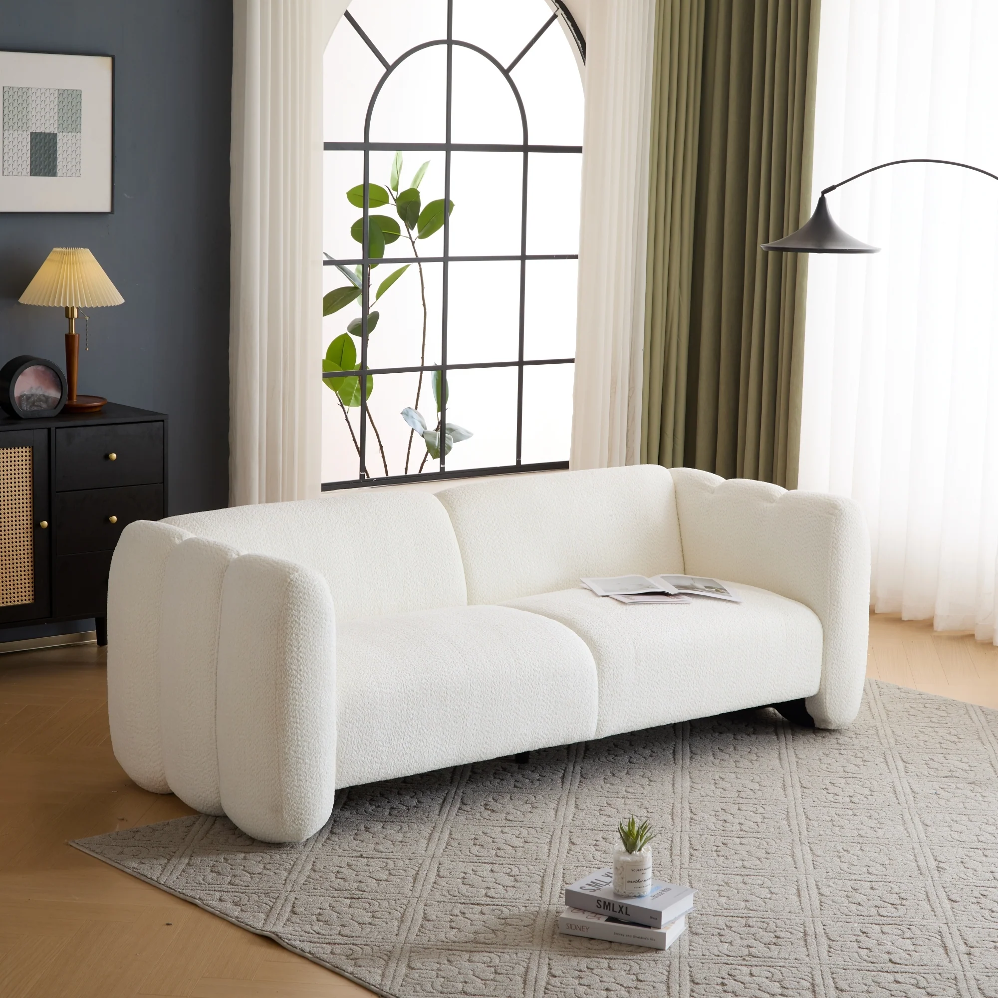 Tonson Wave Design Boucle Sofa