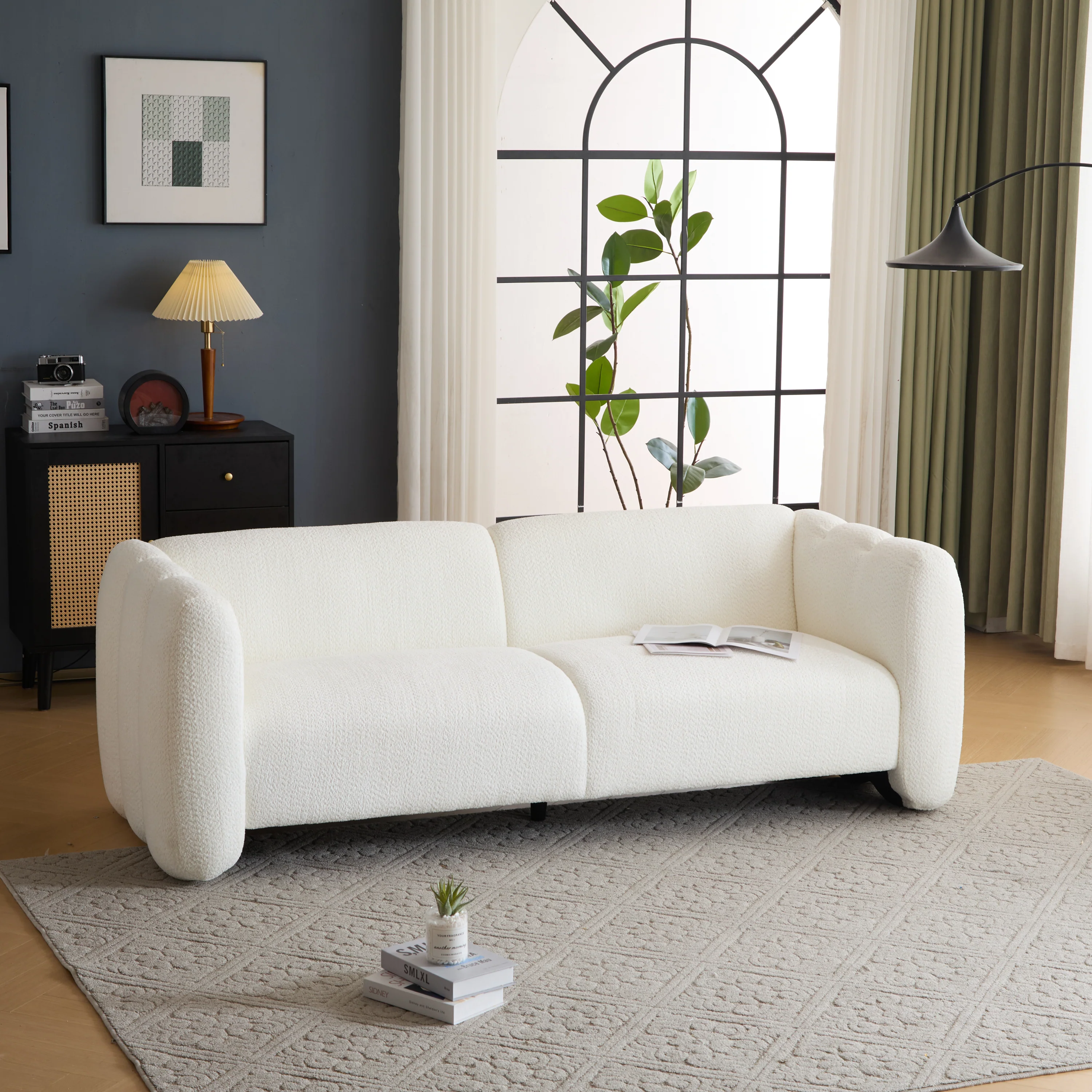 Tonson Wave Design Boucle Sofa - Image 3