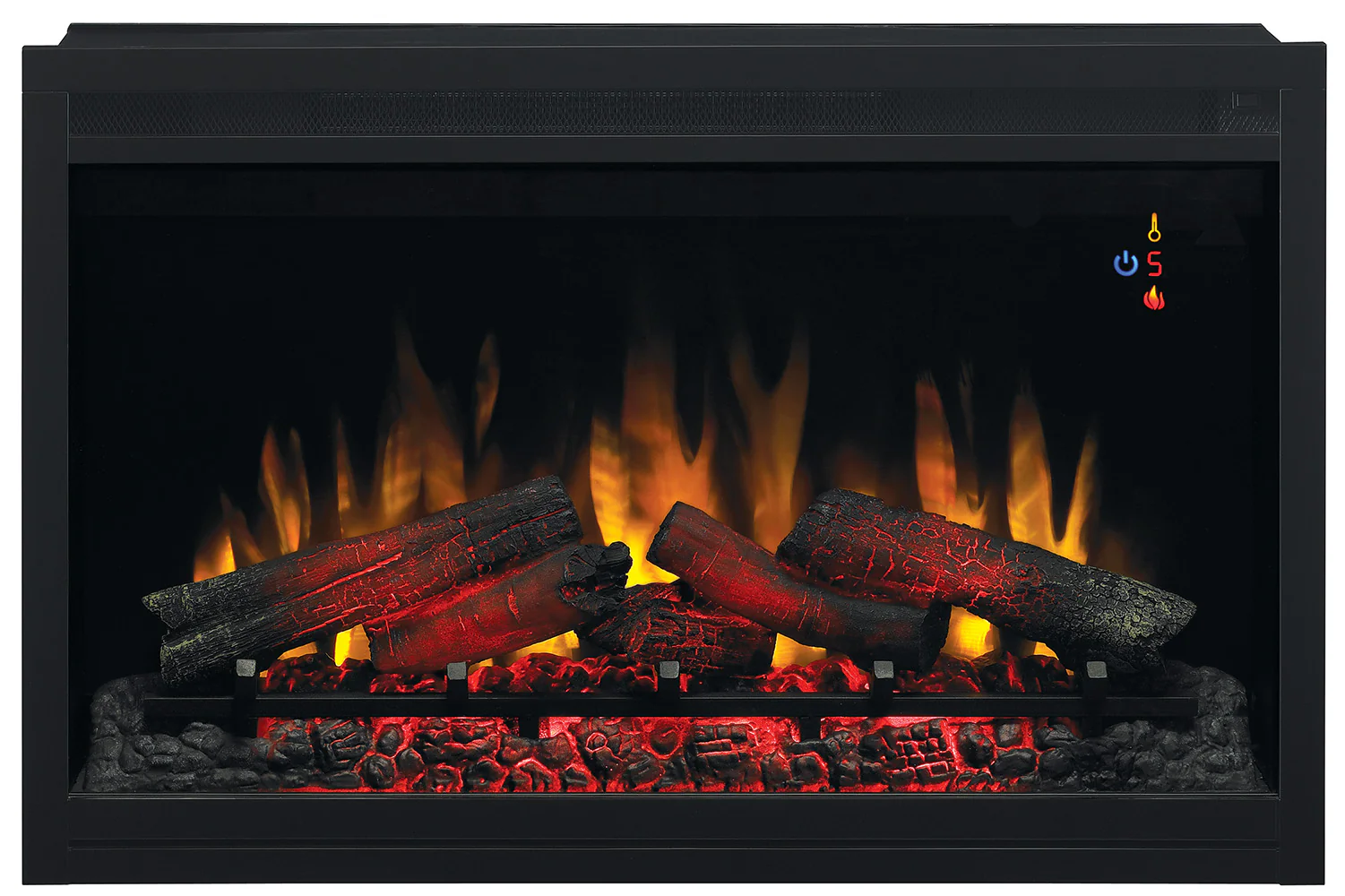 36” Recessed/Wall-Mount Traditional Electric Fireplace Insert with Remote - Image 5