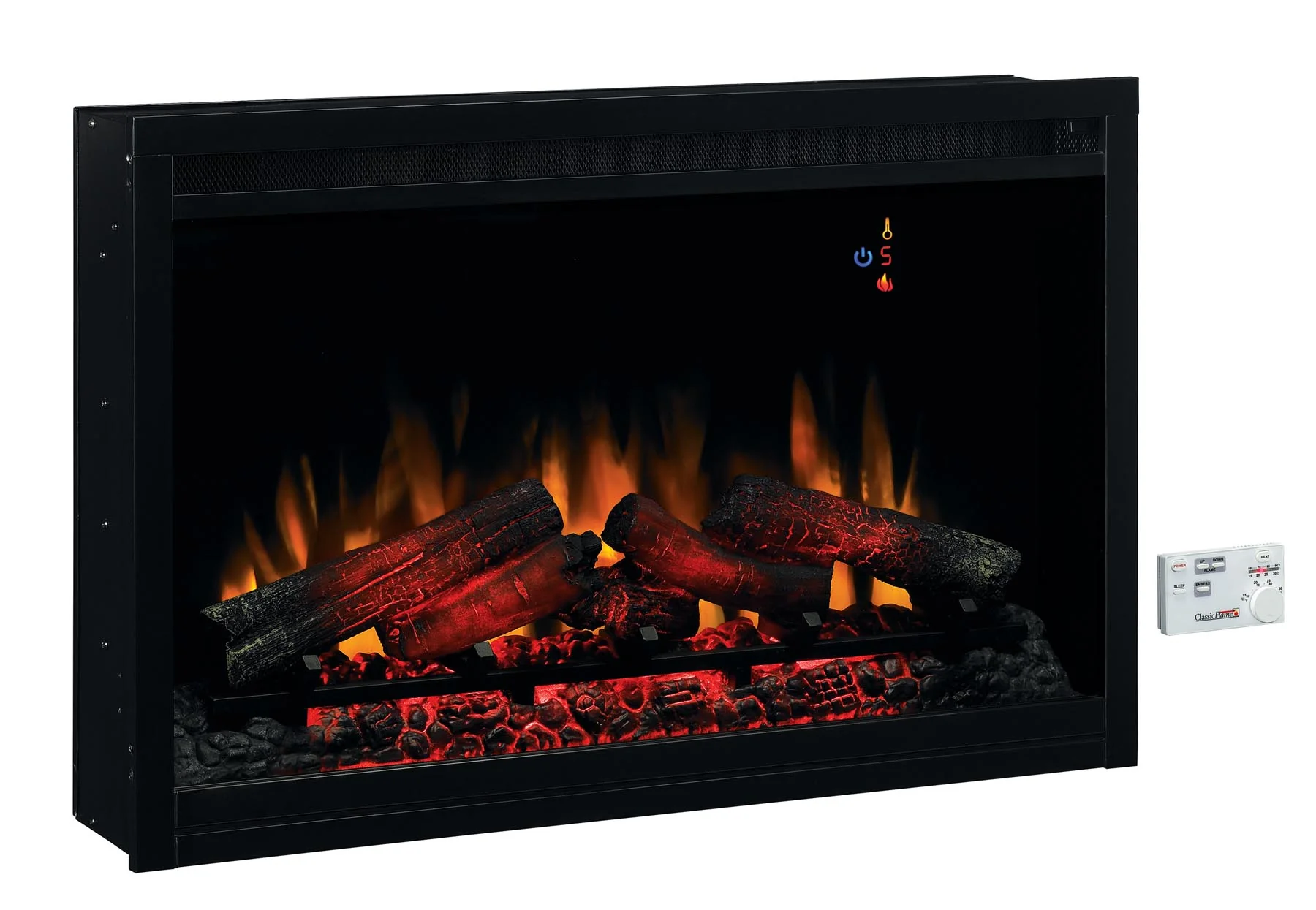 36” Recessed/Wall-Mount Traditional Electric Fireplace Insert with Remote - Image 6