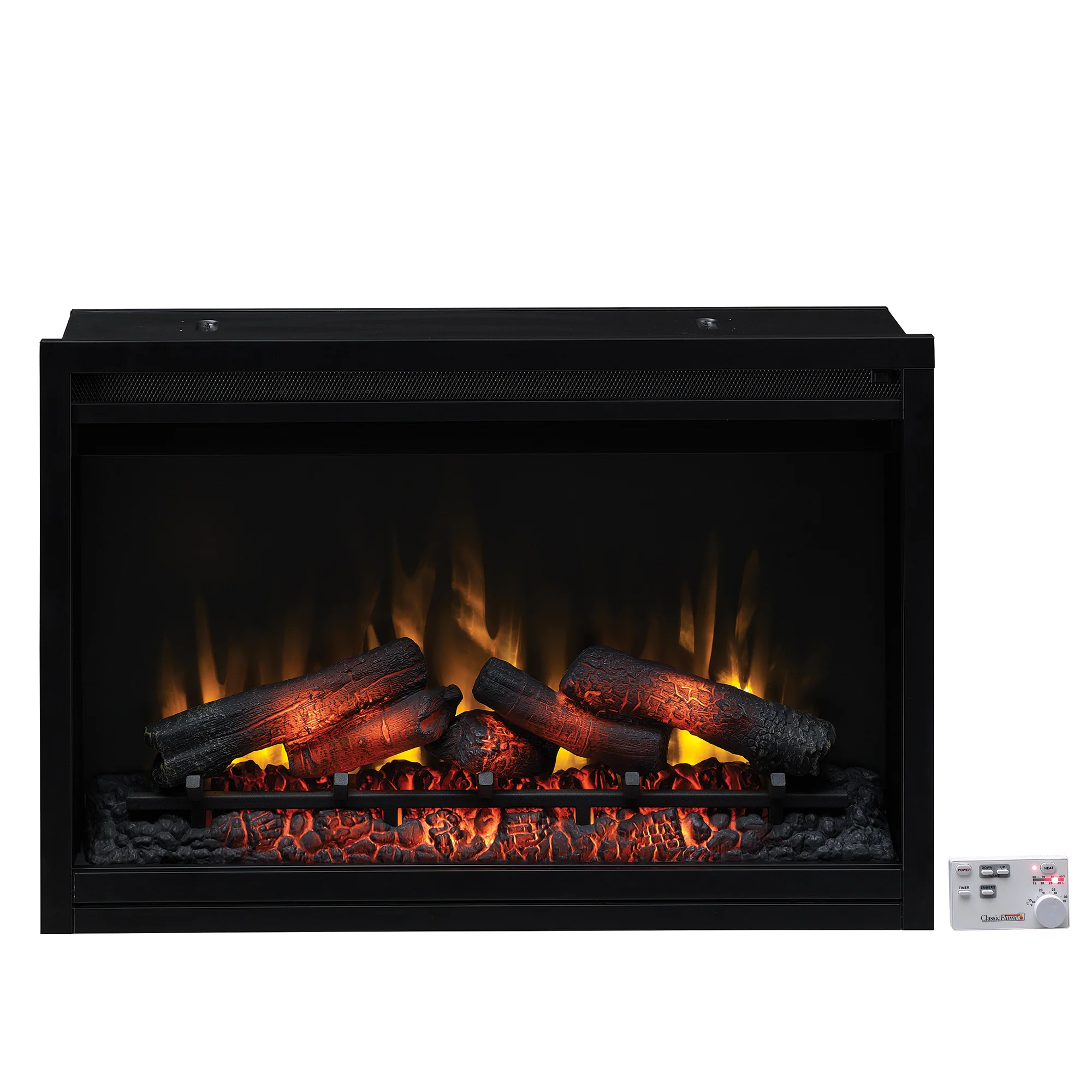 36” Recessed/Wall-Mount Traditional Electric Fireplace Insert with Remote - Image 8