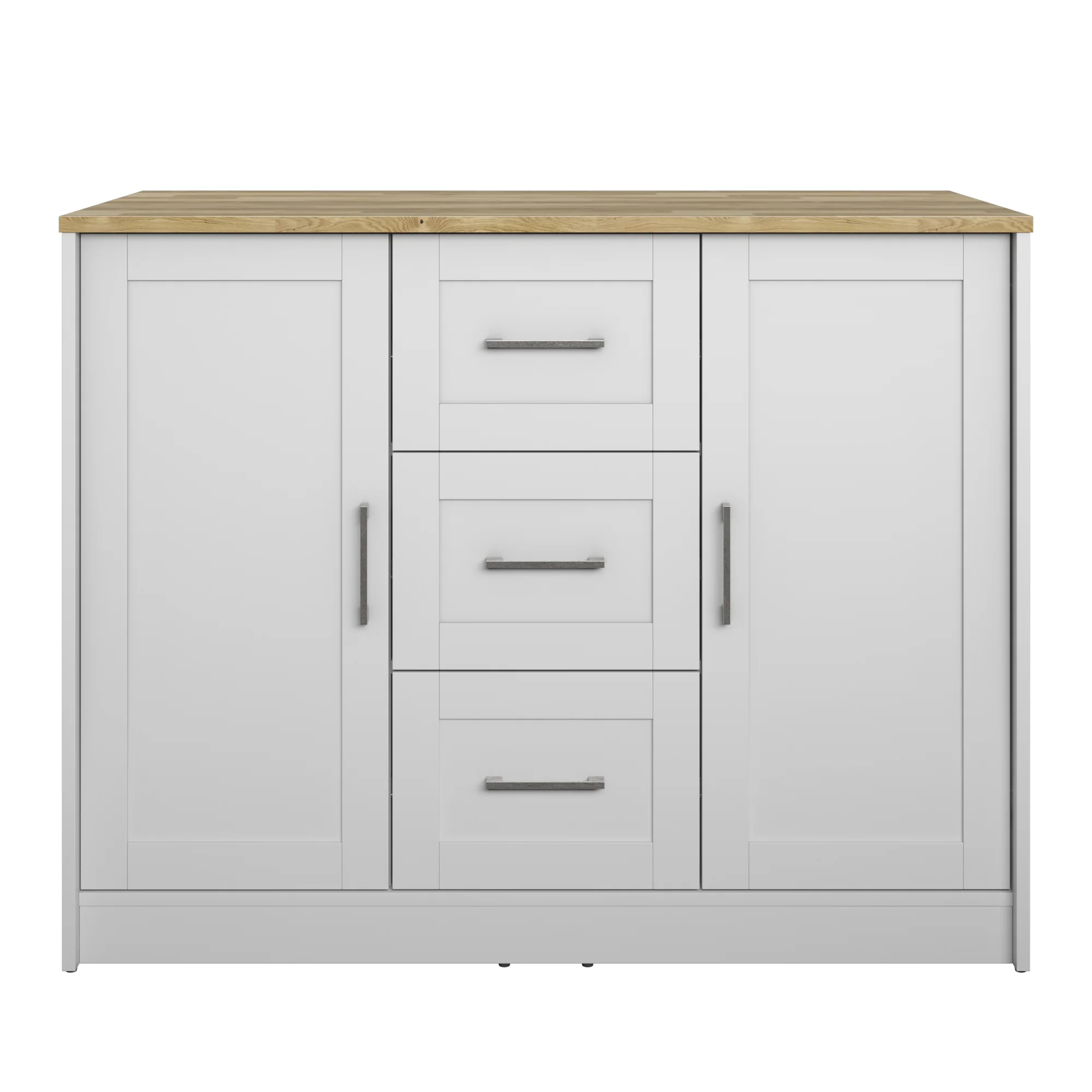Classic Modern Kitchen Island with Butcher Block Top - Image 16