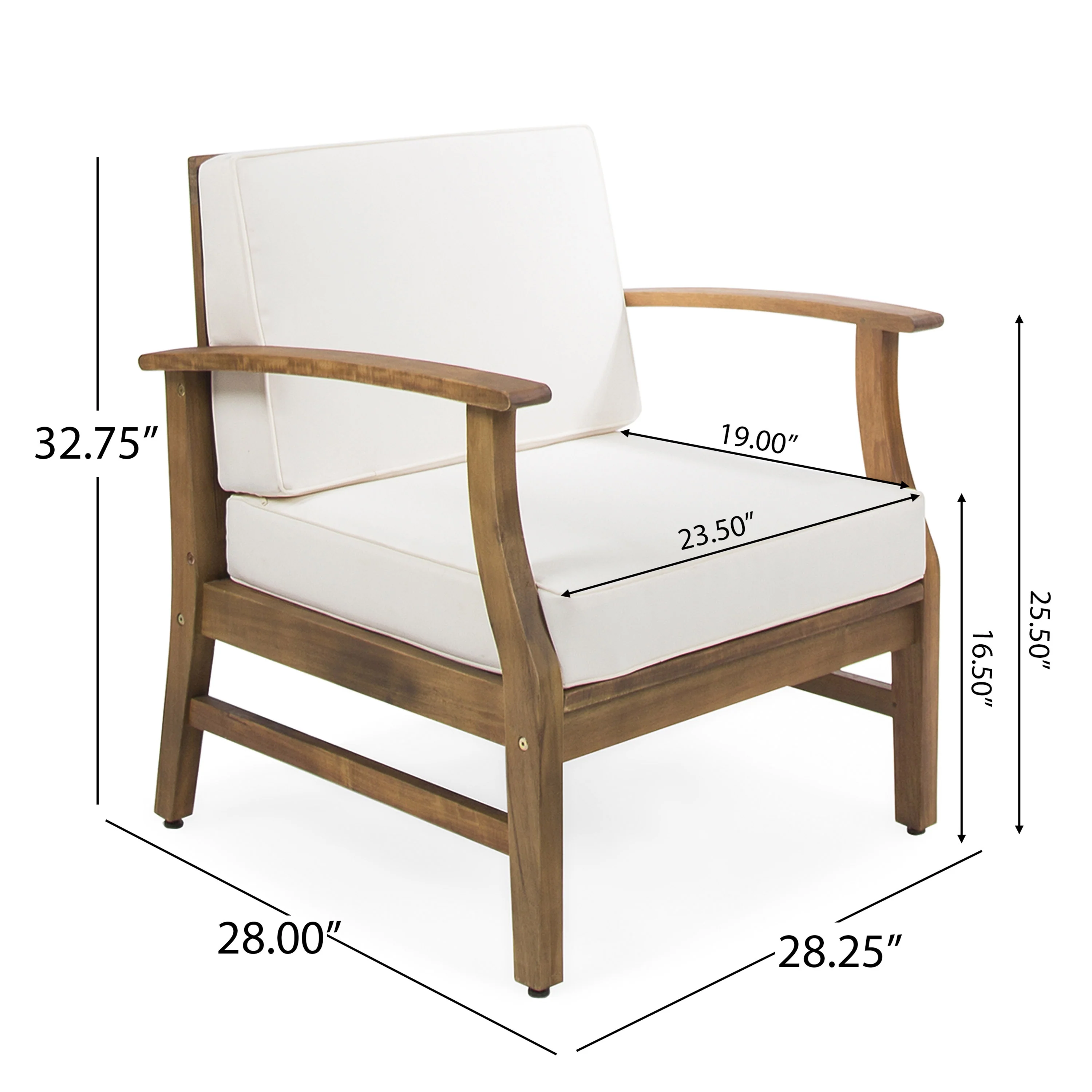 Walker Edison | Traditional Wood Club Chair - Image 5